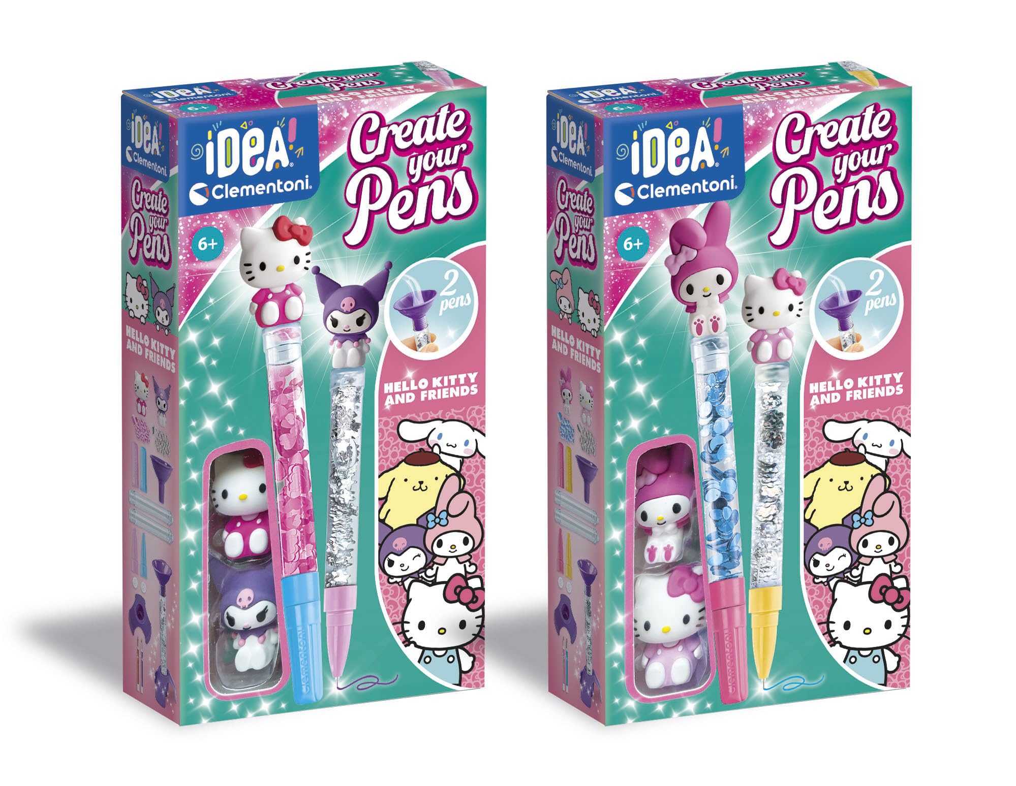 Clementoni Idea - Create Your Pens Hello Kitty and Friends, 84295