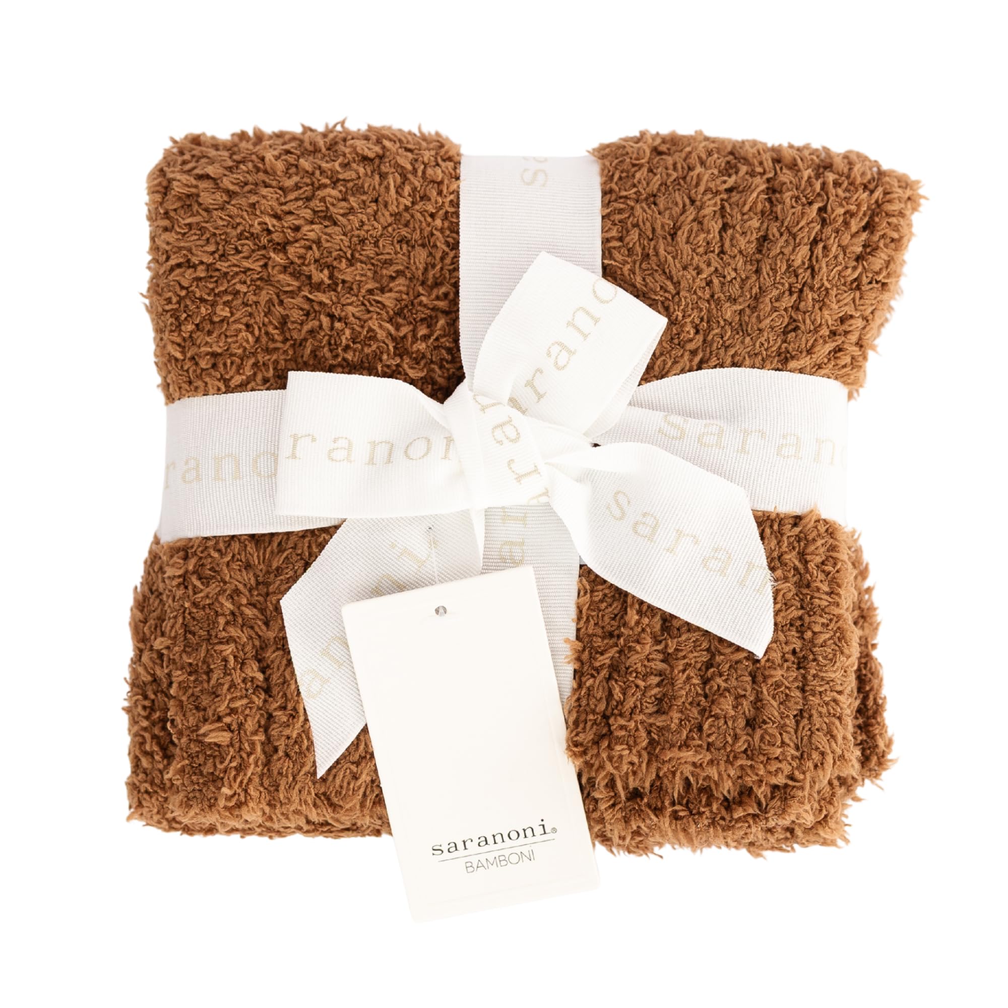 Saranoni Bamboni Baby Blanket Breathable Bamboo Soft Security Taupe Mini