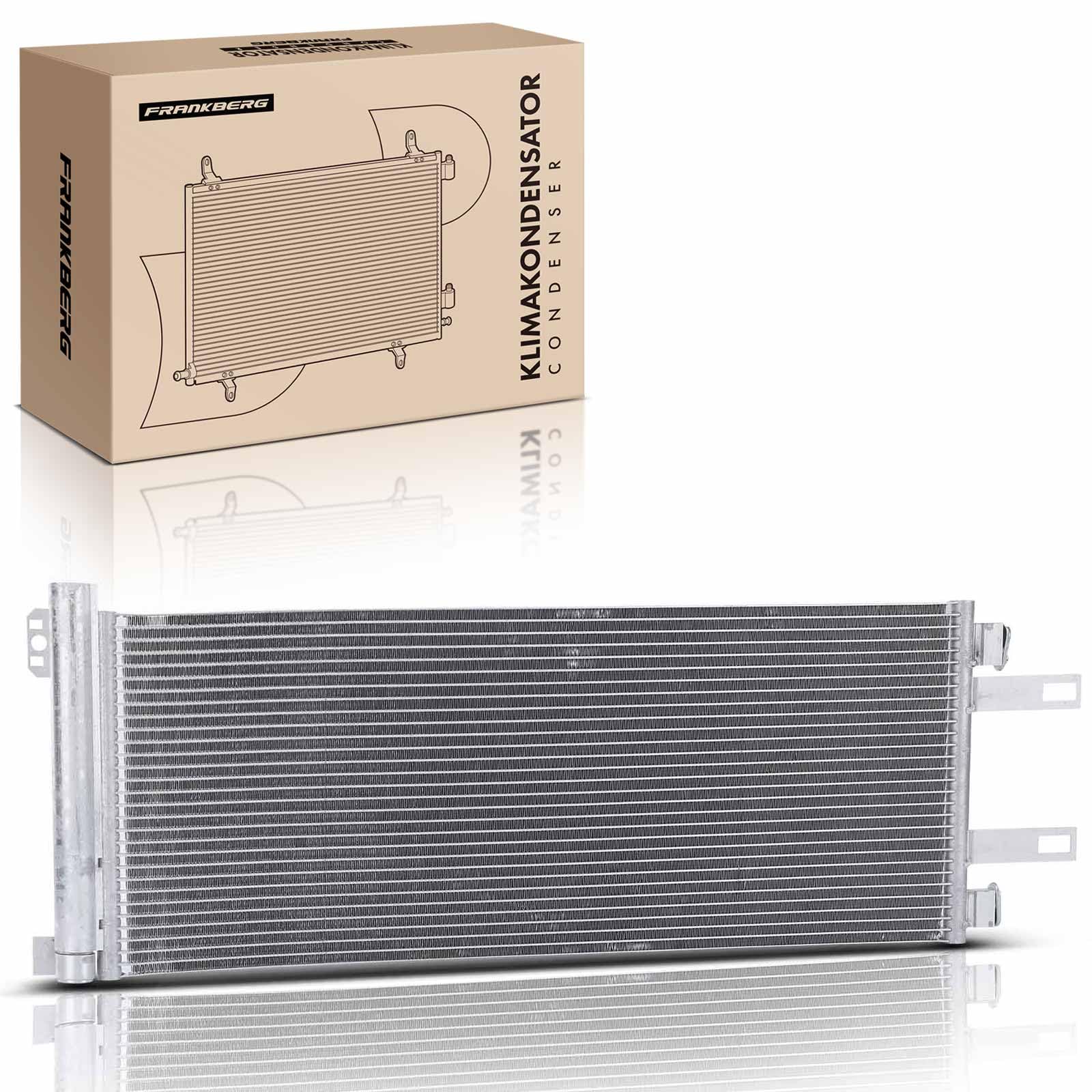 Frankberg Refrigerador de aire acondicionado Compatible con Ducato Furgoneta 250 3.0L Ducato Furgoneta 250 2.2L Ducato Bus 250 2.3L Boxer Bus 2.0L Boxer Bus 2.2L 1343785080