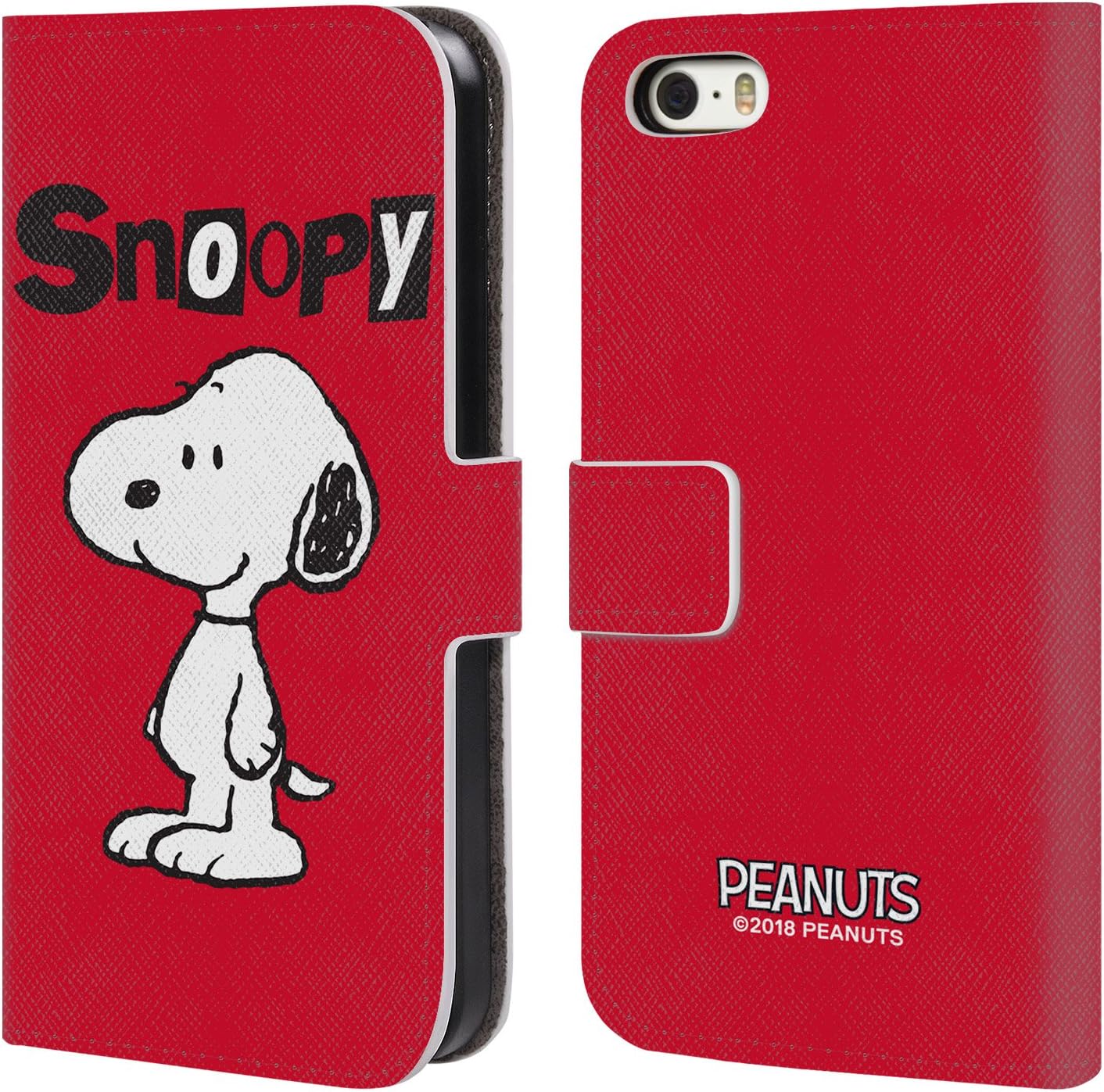 Head Case Designs Officially Licensed Peanuts Snoopy Characters Leather Book Wallet Case Cover Compatible With Apple iPhone 5 / iPhone 5s / iPhone SE 2016