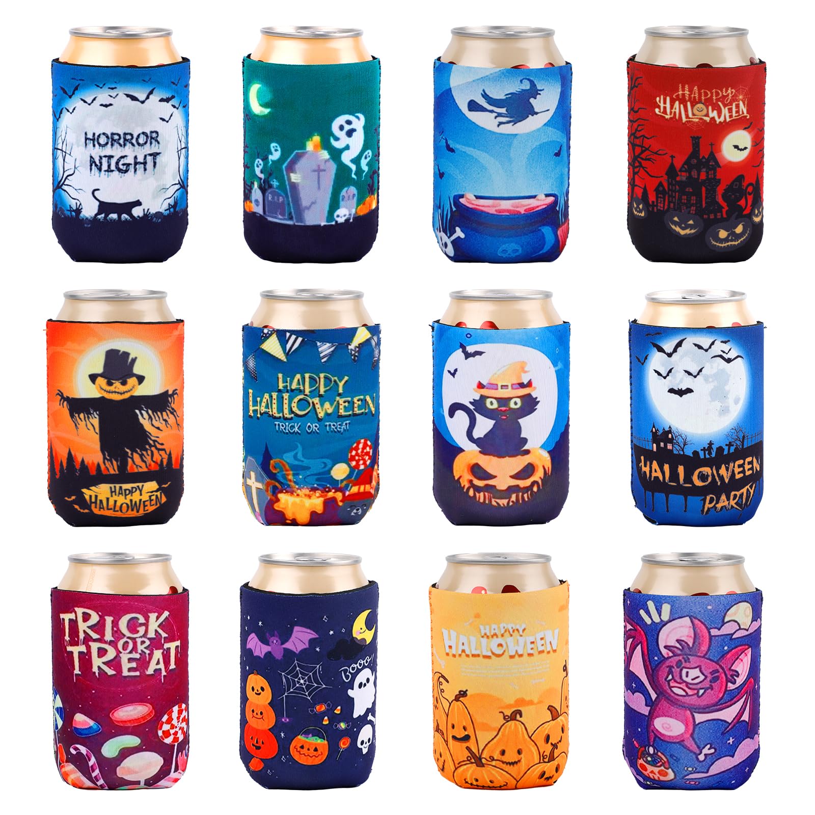 Amazon.co.jp: ハロウィン缶スリーブ 12オンス ハロウィン缶クーラー