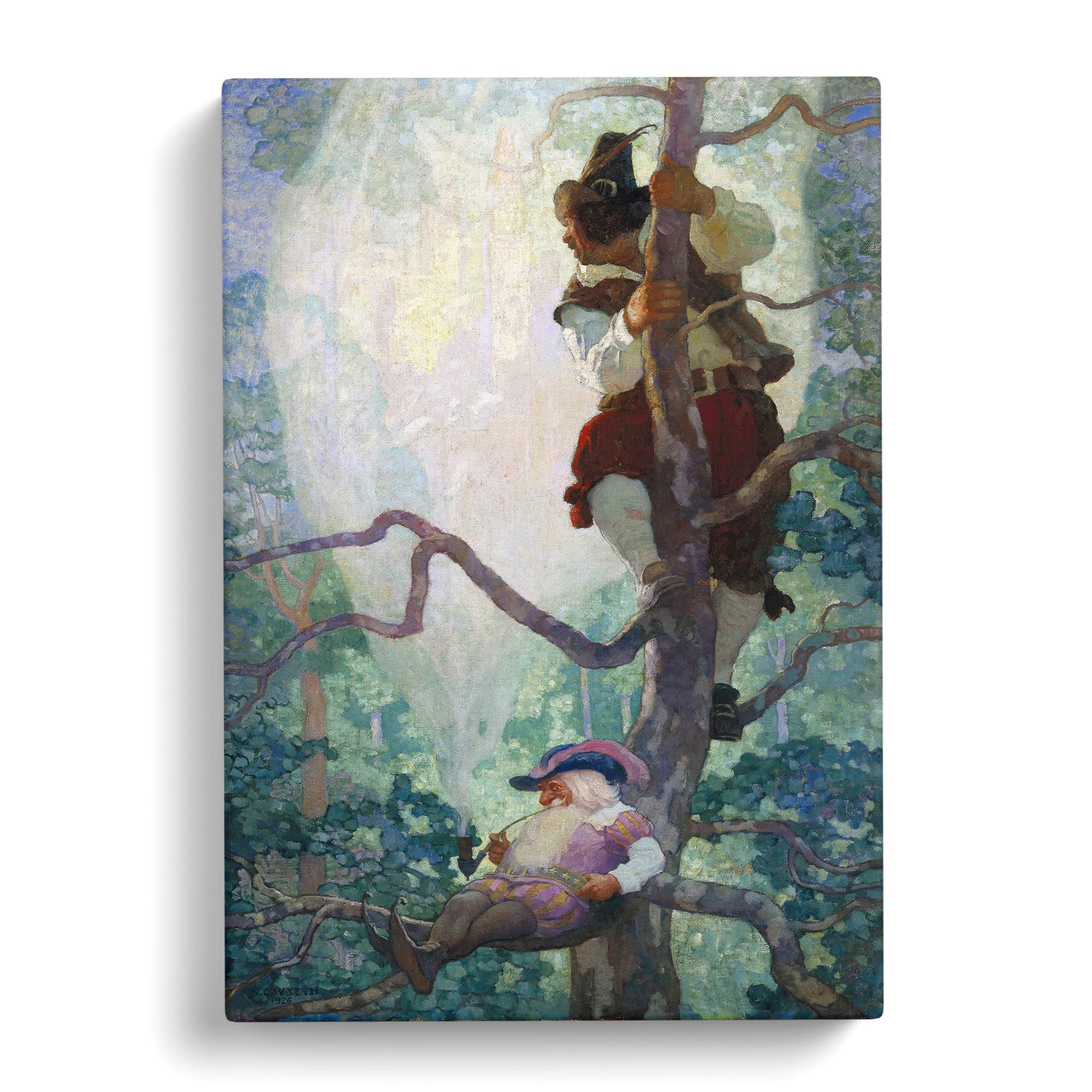 N. C. Wyeth Fantasy Canvas Print, Mixed, 25L x 50W cm - Image 3