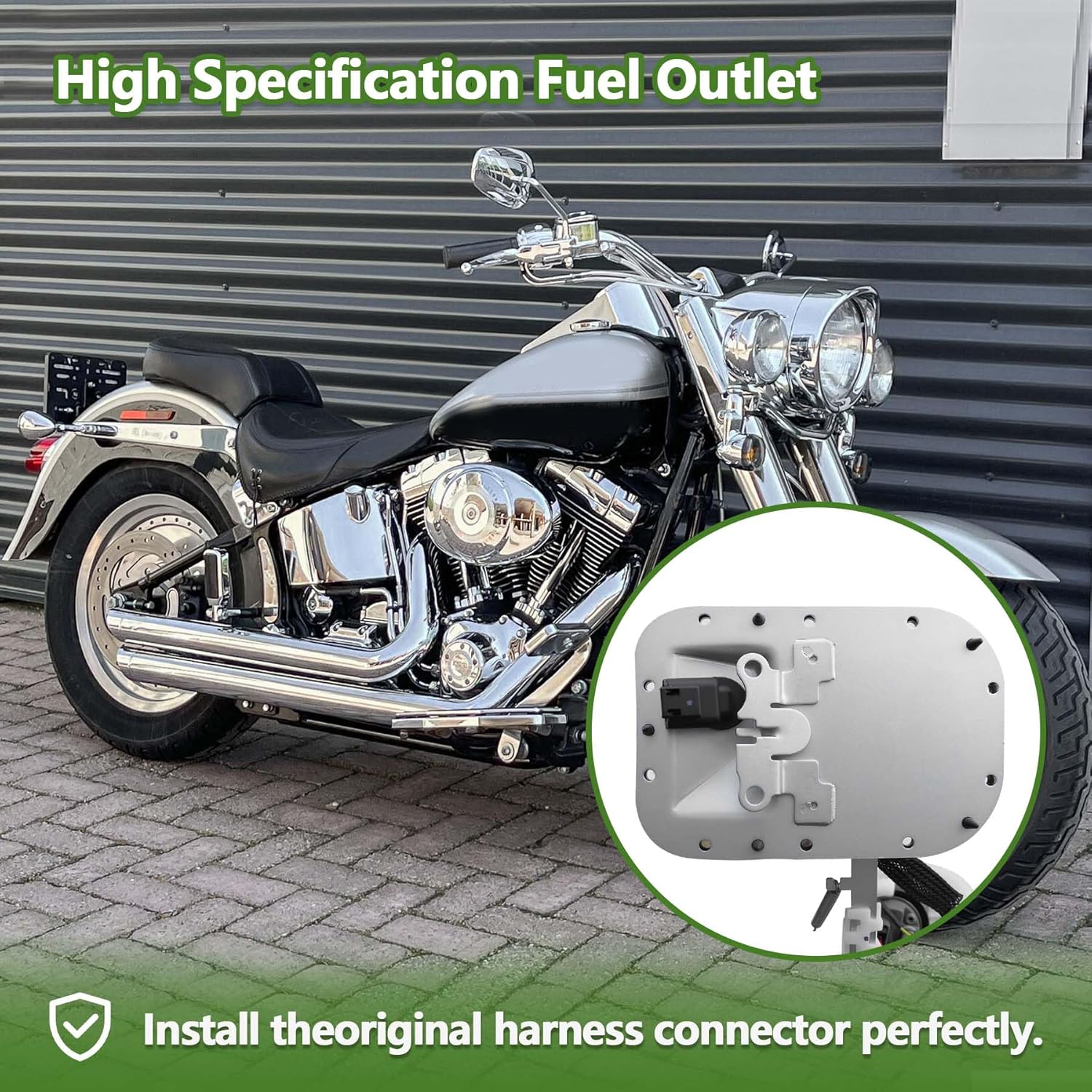 75132-01D Fuel Pump Assembly Fit for Harley-Davidson Heritage Softail Fat Boy 2001-2005