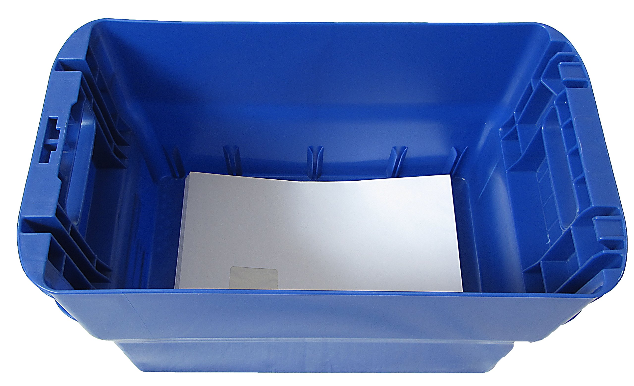 Postkisten Gr. 28cm Höhe blau Briefbehälter, Postbehälter, Stapelbox, Postkiste