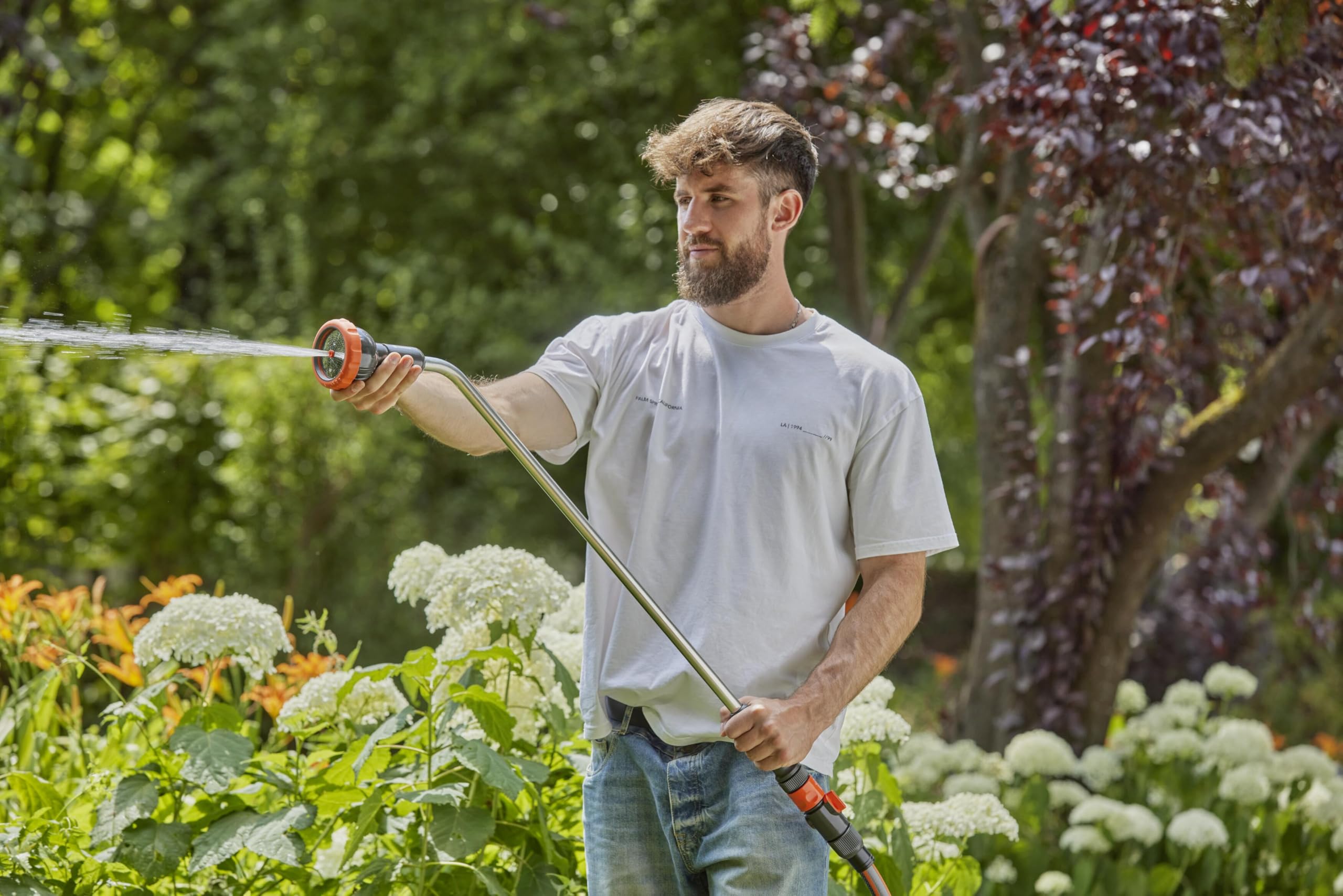 Gardena Lancia a doccia con prolunga Profi-System: Lancia a doccia con prolunga per una maggiore portata d'acqua, lunghezza 92 cm (2849-20)