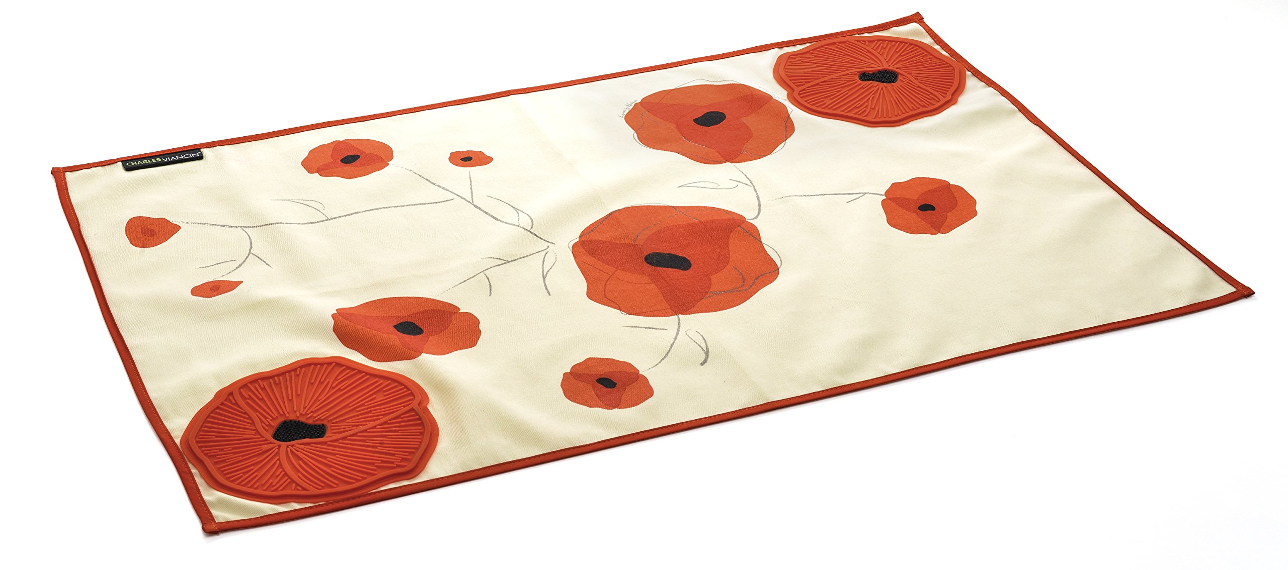 Poppy Chef's Towel Charles Viancin textile de cuisine haut de gamme aux finitions soignées