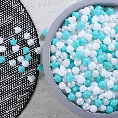 Miniatura 62 de GOGOSO 100 bolas de plástico para bebés y niñas pequeñas para casa de juegos, piscina para bebés, centros de diversión, para bebés, niños, niños 100