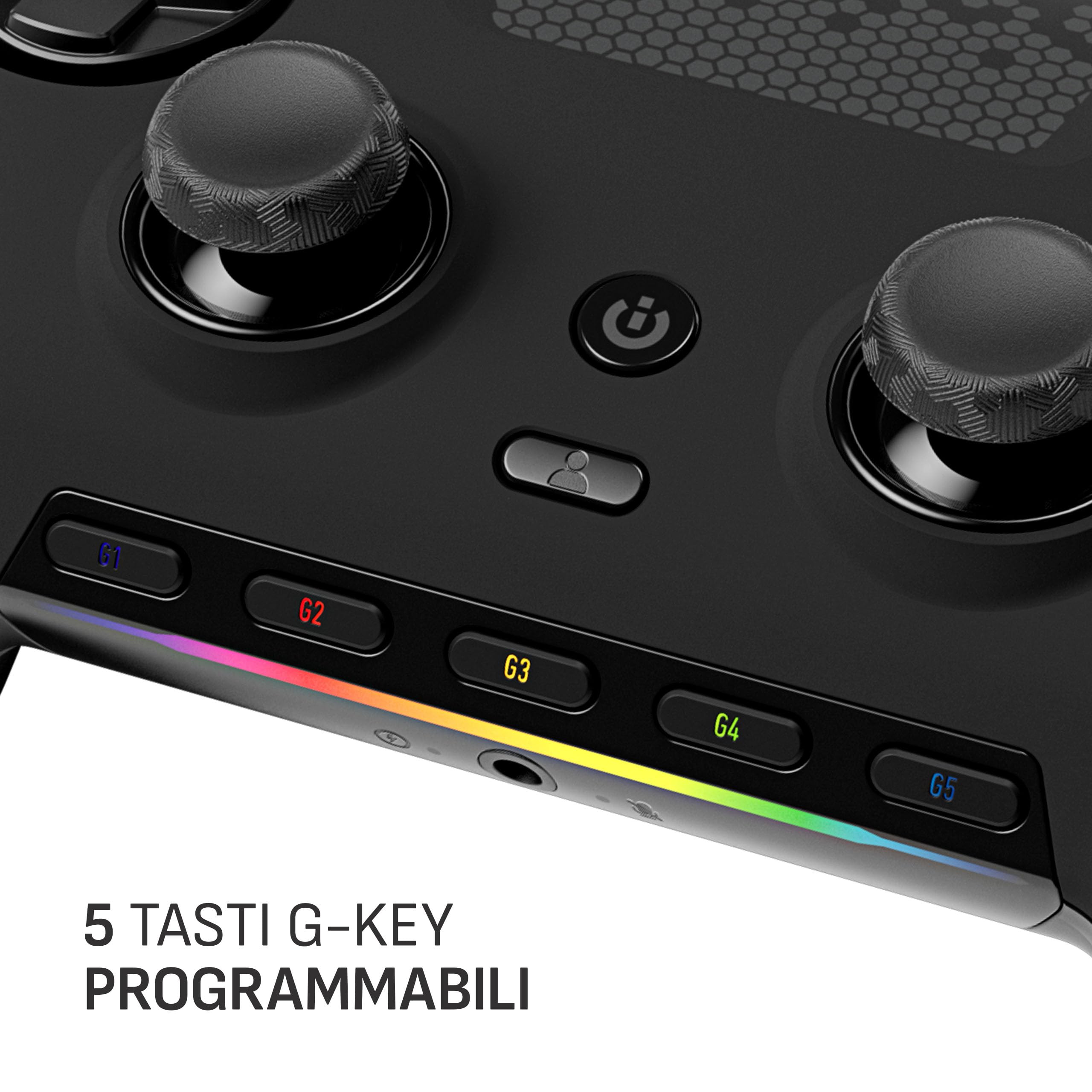 SCUF ENVISION Wired V1 (2023) Controller per PC da gioco - Cinque tasti G rimappabili - Leve posteriori rimappabili - Compatibile con iCUE - Nero