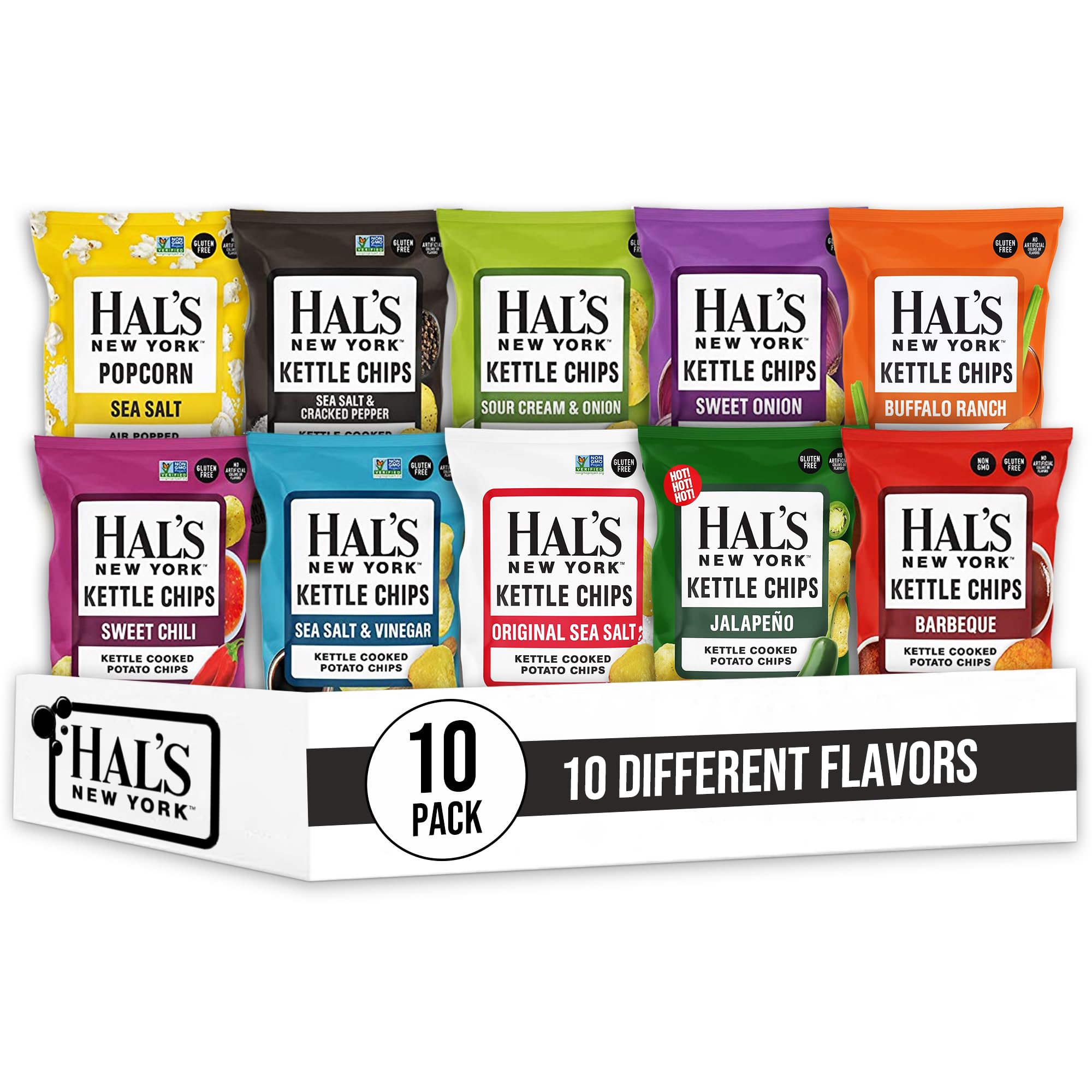 Amazon.com: Hal's New York Kettle Cooked Potato Chips and Popcorn