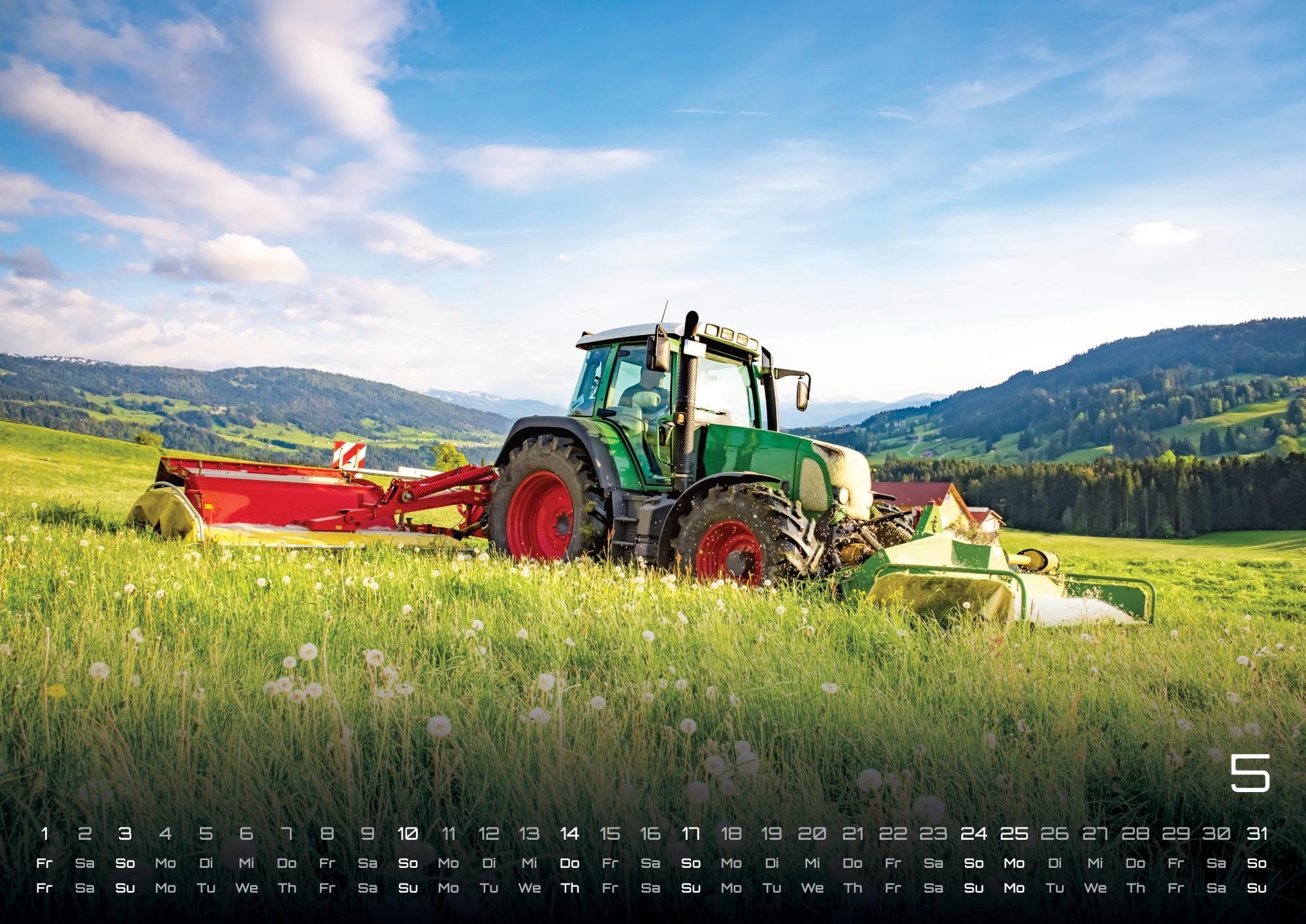 Landmaschinen - Traktor - 2026 - Kalender DIN A2: Der Wandkalender mit den besten Landmaschinen für das Jahr 2026 im extragroßen Format DIN A2 (ca. 60 x 42 cm)!