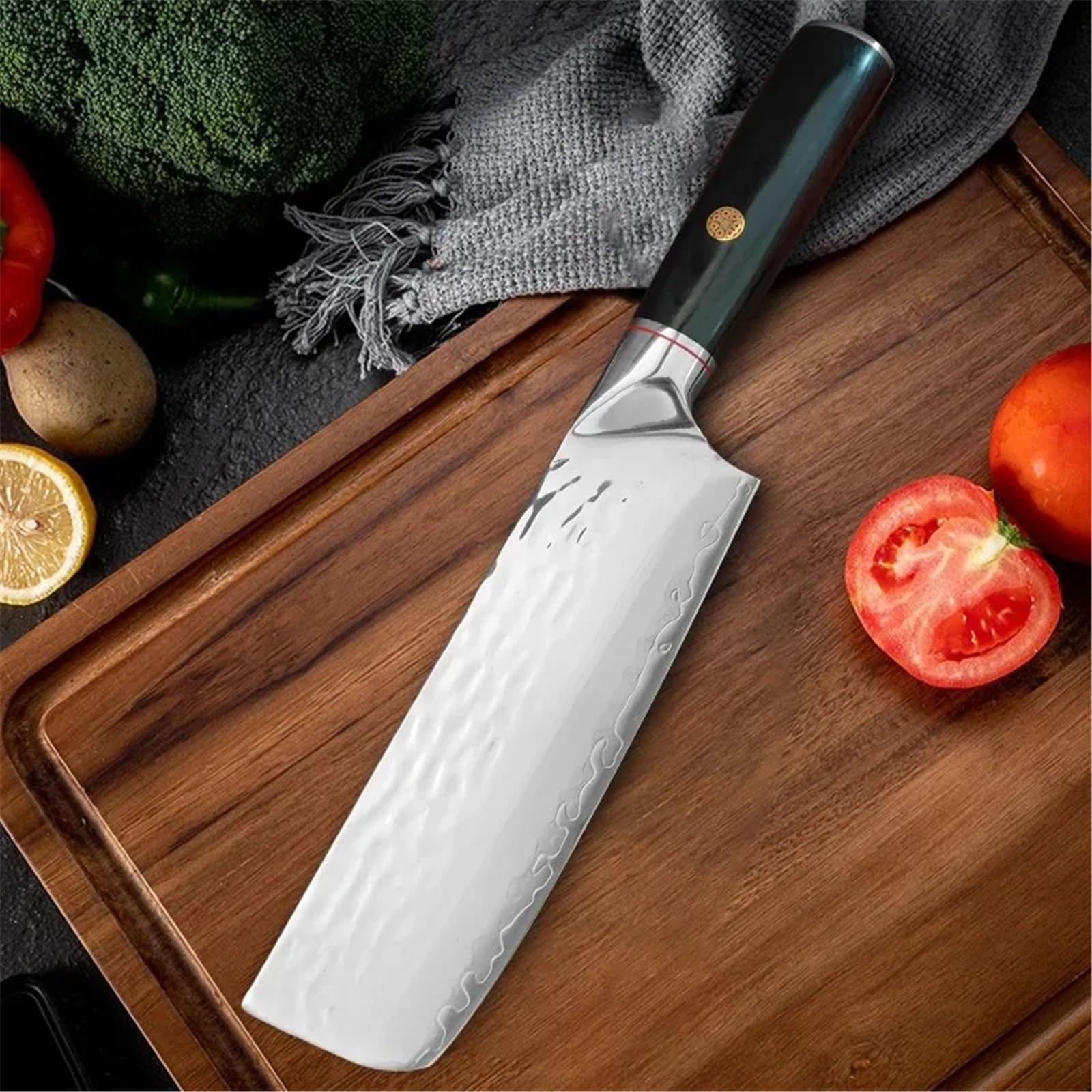 Coltelli da cucina giapponesi in acciaio di Damasco, coltello da cucina for filetti di pesce, coltello da chef for affettare il sushi, utensili da cucina(2pcs)