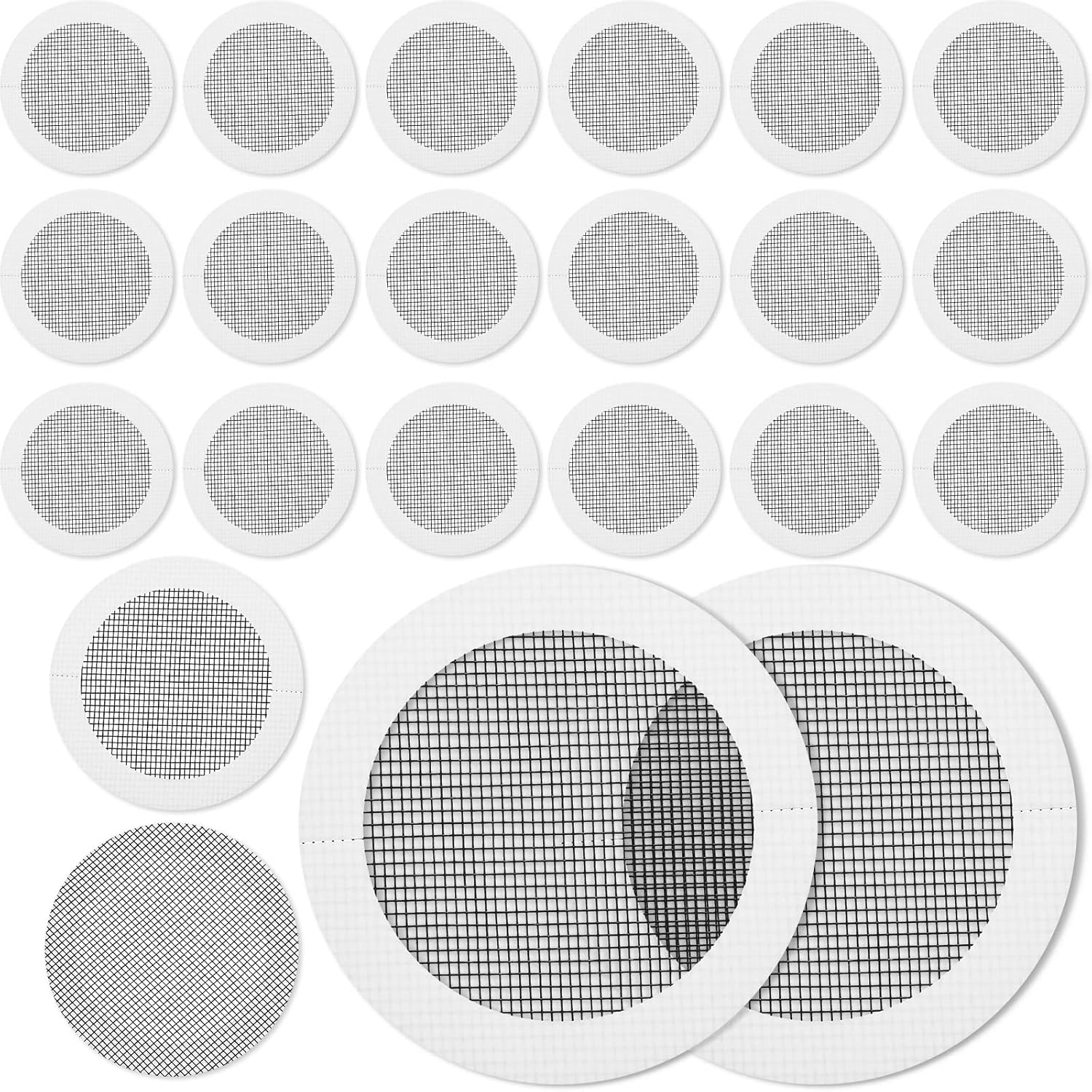 Outdoor Tent Mesh Repair Patches Kit – 20 Round Tape Patches Outdoor Tent Mesh Repair Patches Kit – 20 Round Tape Patches
