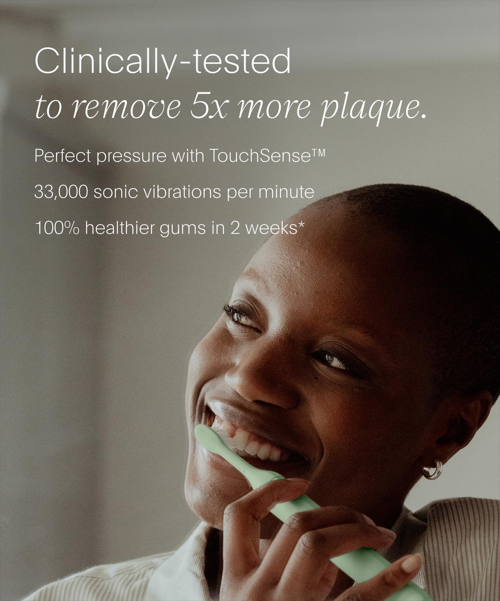 SURI 2.0 New Sonic Electric Toothbrush with Pressure Sensor & UV-Cleaning Travel Case | 1 Month+ Battery | Electric Toothbrush for Adults | Travel Toothbrushes | Tooth Brush | Green