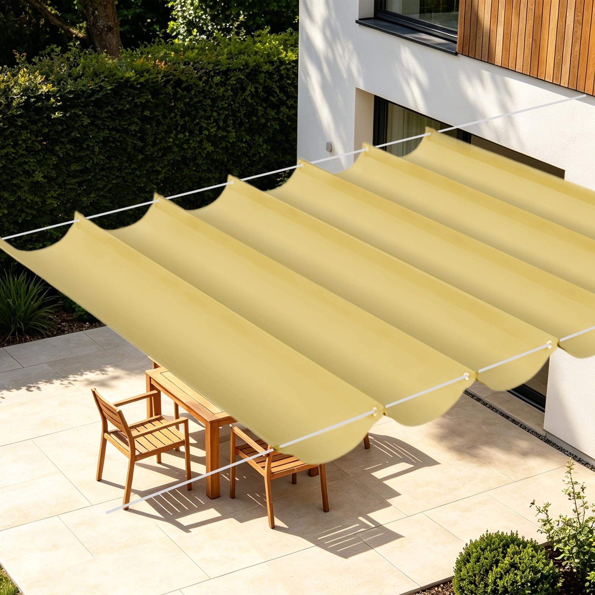 Voiles d'ombrage imperméable 650x460 protection UV toile ombrage extérieur