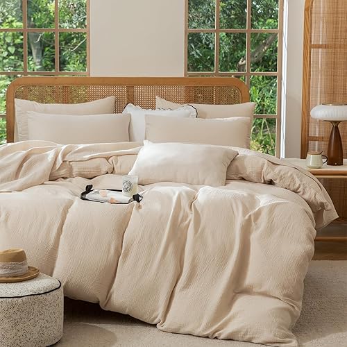 Miniatura 4 de Juego de funda de edredón tamaño individual, diseño floral, 100% algodón, 3 piezas, diseño floral, estilo jardín, elegante, botánico, floral, con