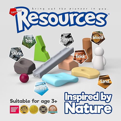 Miniatura 4 de Taksa Toys Juguetes educativos únicos inspirados en la naturaleza, bloques apilables de primera calidad, recursos preescolares para actividades de