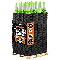 Vista 34 de Xpose Safety Conos de tráfico naranjas de 18 pulgadas, resistentes, 3 libras con collar de 6 pulgadas, 1 paquete de conos de seguridad de plástico