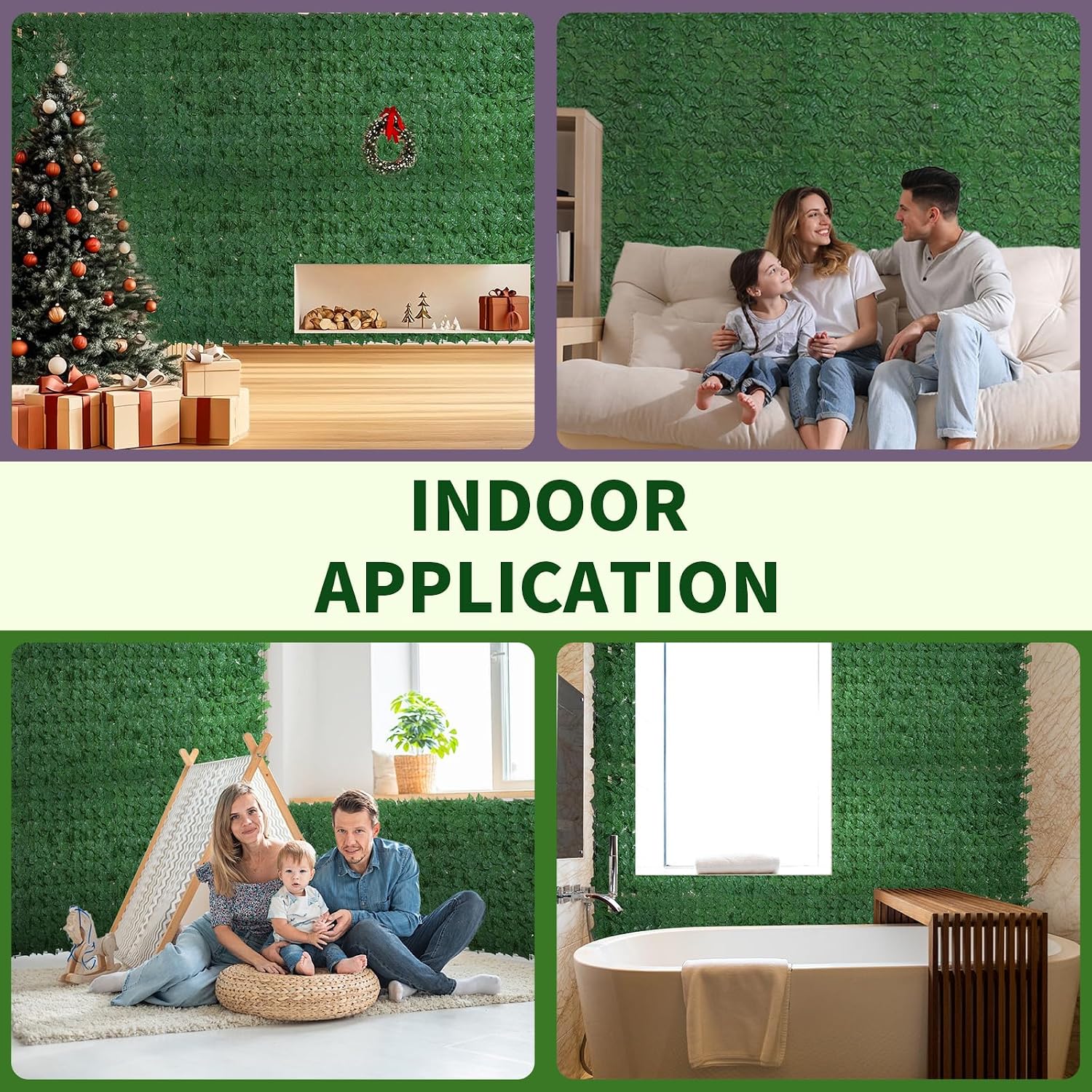Artificial Ivy Privacy Fence Screen, 98.4 X 39.4 Inch（26.92 sq ft） Anti-Ultraviolet Faux Hedge Panels Greenery Vines, Used for Indoor and Outdoor, Patio, Balcony, Garden Backdrop Decor