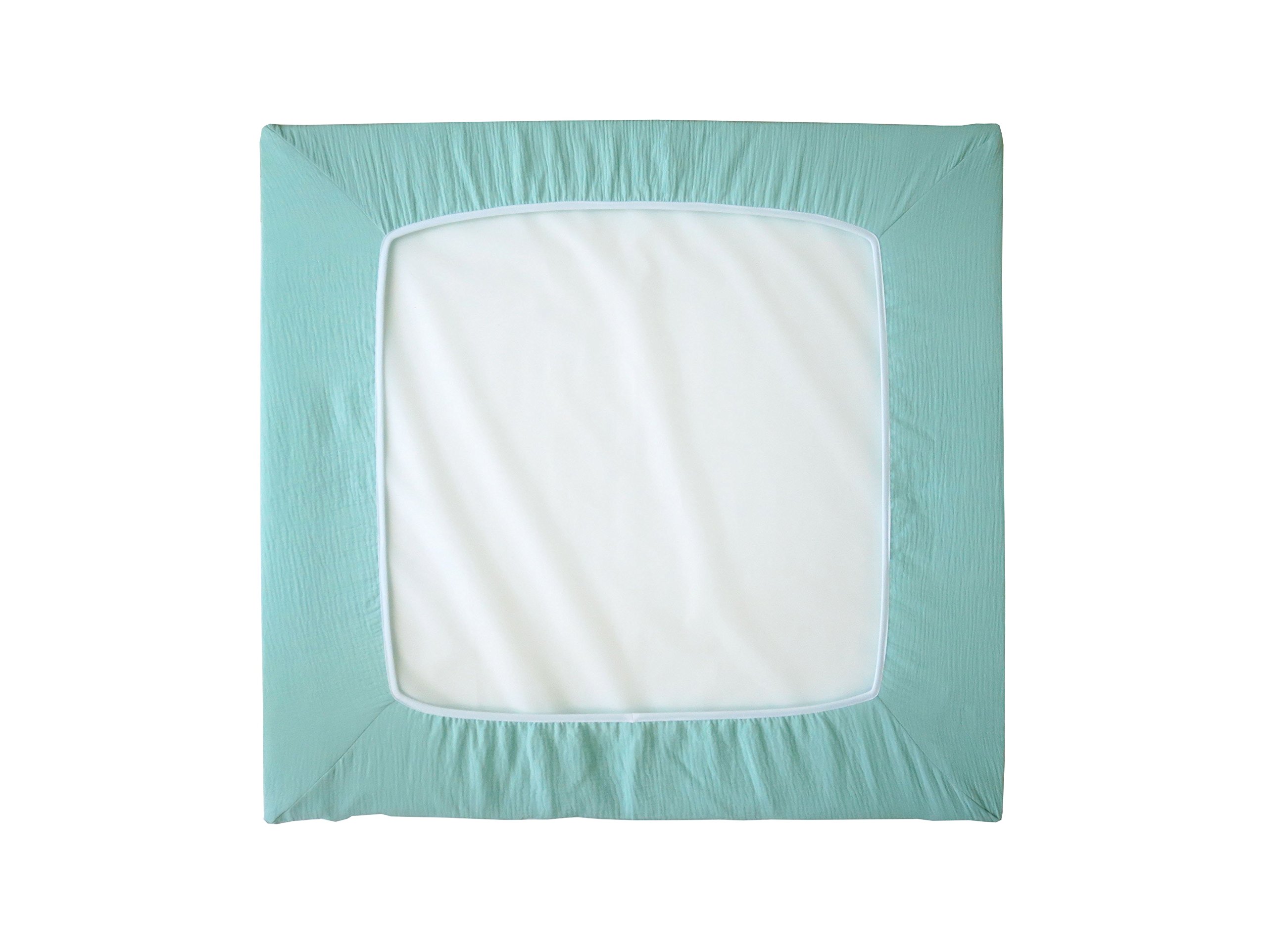Blausberg Baby – Fodera compatibile per fasciatoio IKEA Vädra 74 x 80 cm – in 100% cotone musslin, certificato Oeko-Tex ® Standard 100