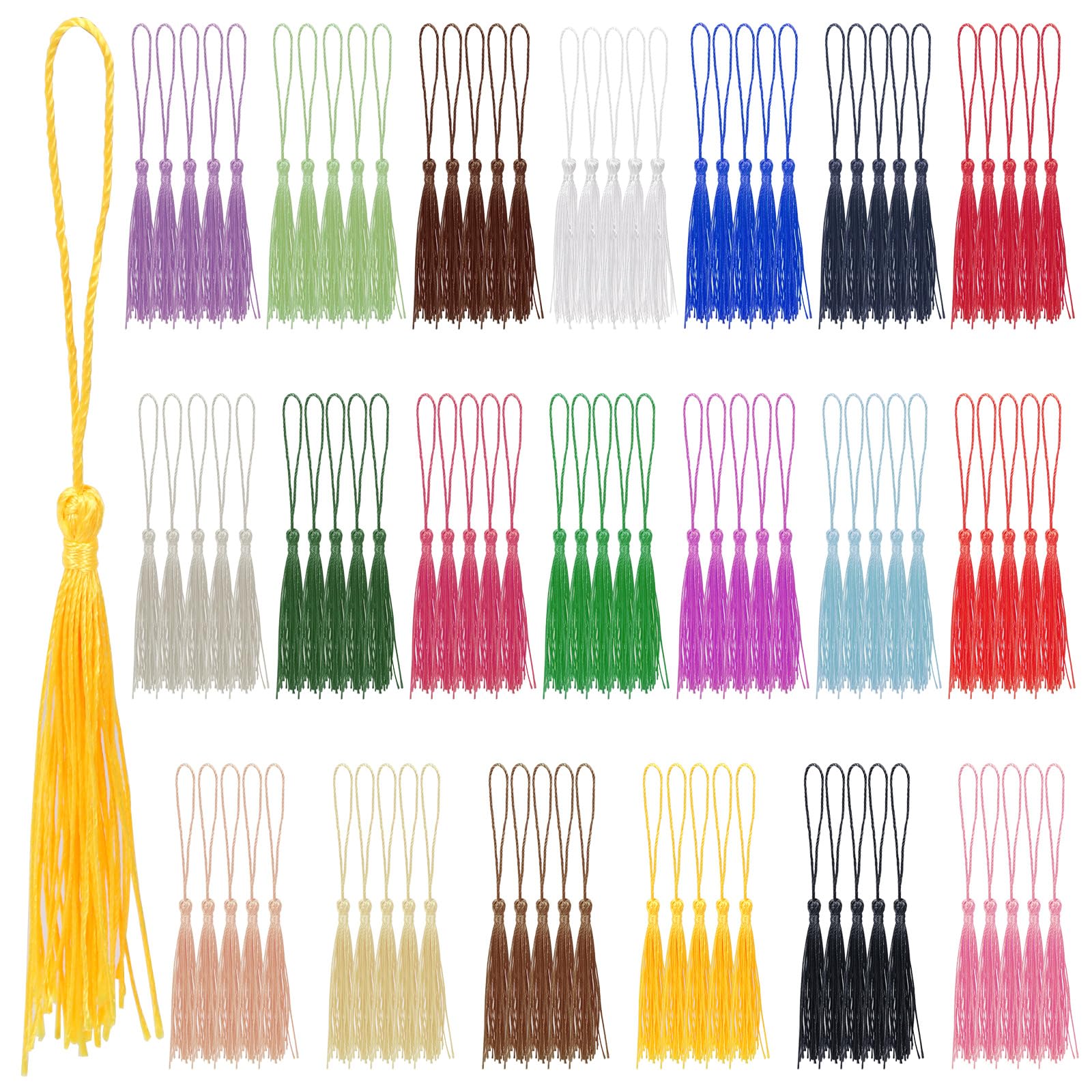 Mini Nappine Multicolore Morbide 13 cm per Creazione Gioielli Fai da Te - 100 Pezzi