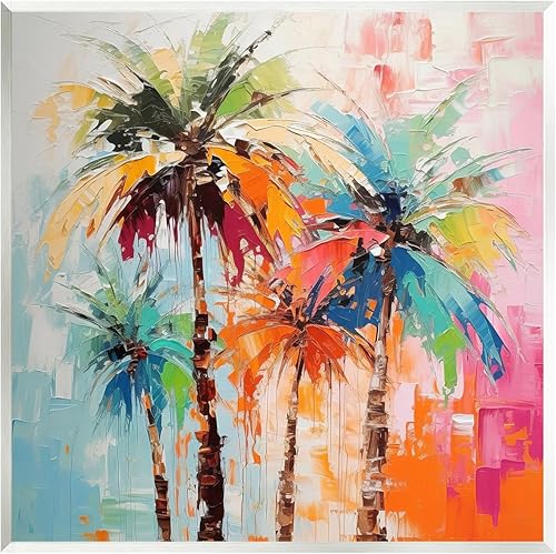 Stupell Industries Arte abstracto de la placa de la pared de la pintura de palmera por Irena Orlov