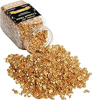 Vista 2 de Syedra - Vidrio triturado para manualidades, chips triturados de alto brillo, piezas de vidrio roto, bar, jarrón, decoración de jardín, 0.118-0.236