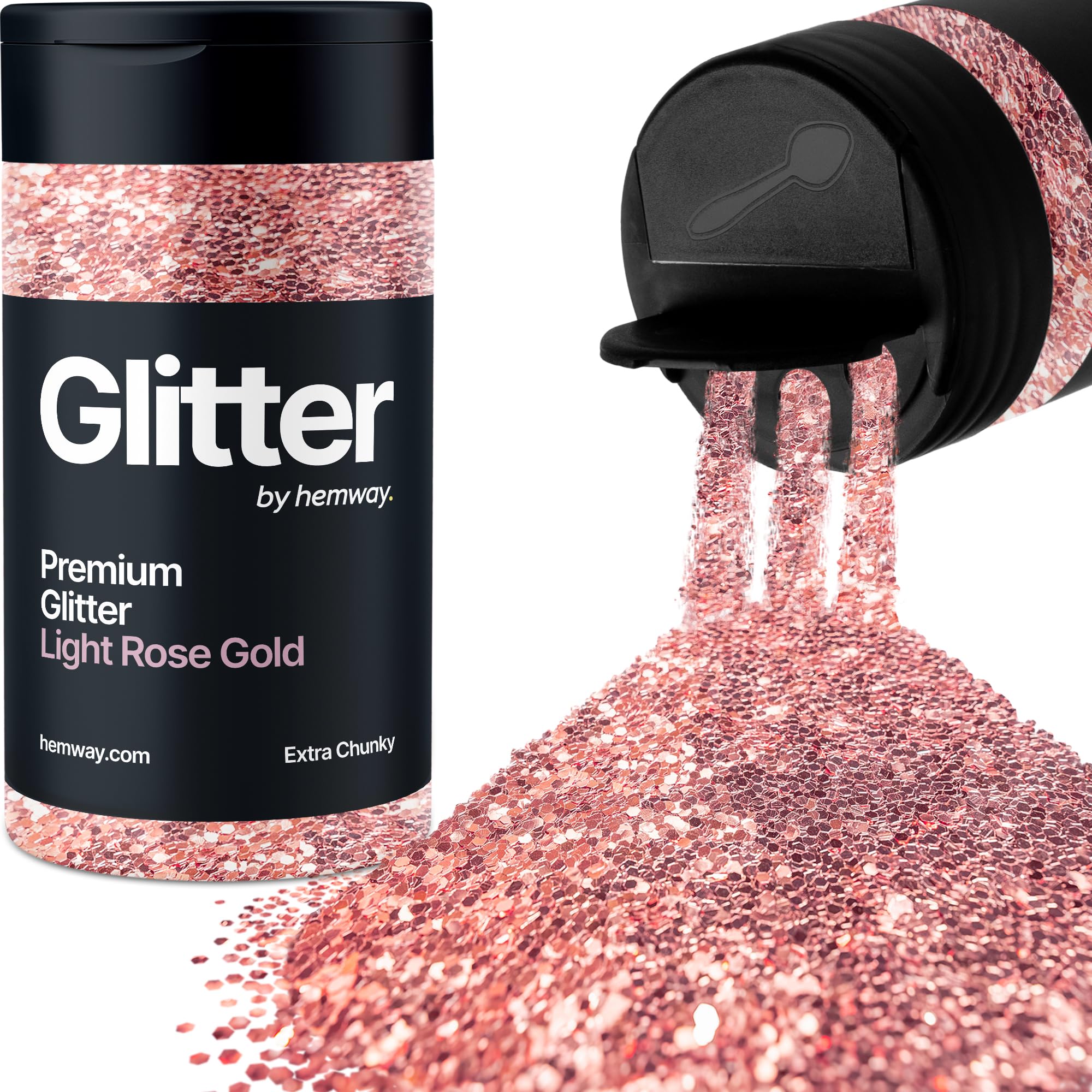 Champagne Gold Glitter Shaker, 130g Ultrafine Glitter, Crafts 1/128" Metallic Flake Champagne Gold Sequins, Resin & Epoxy Crafts, Decorating, Halloween, Christmas Nail, Face, Hemway — view 172