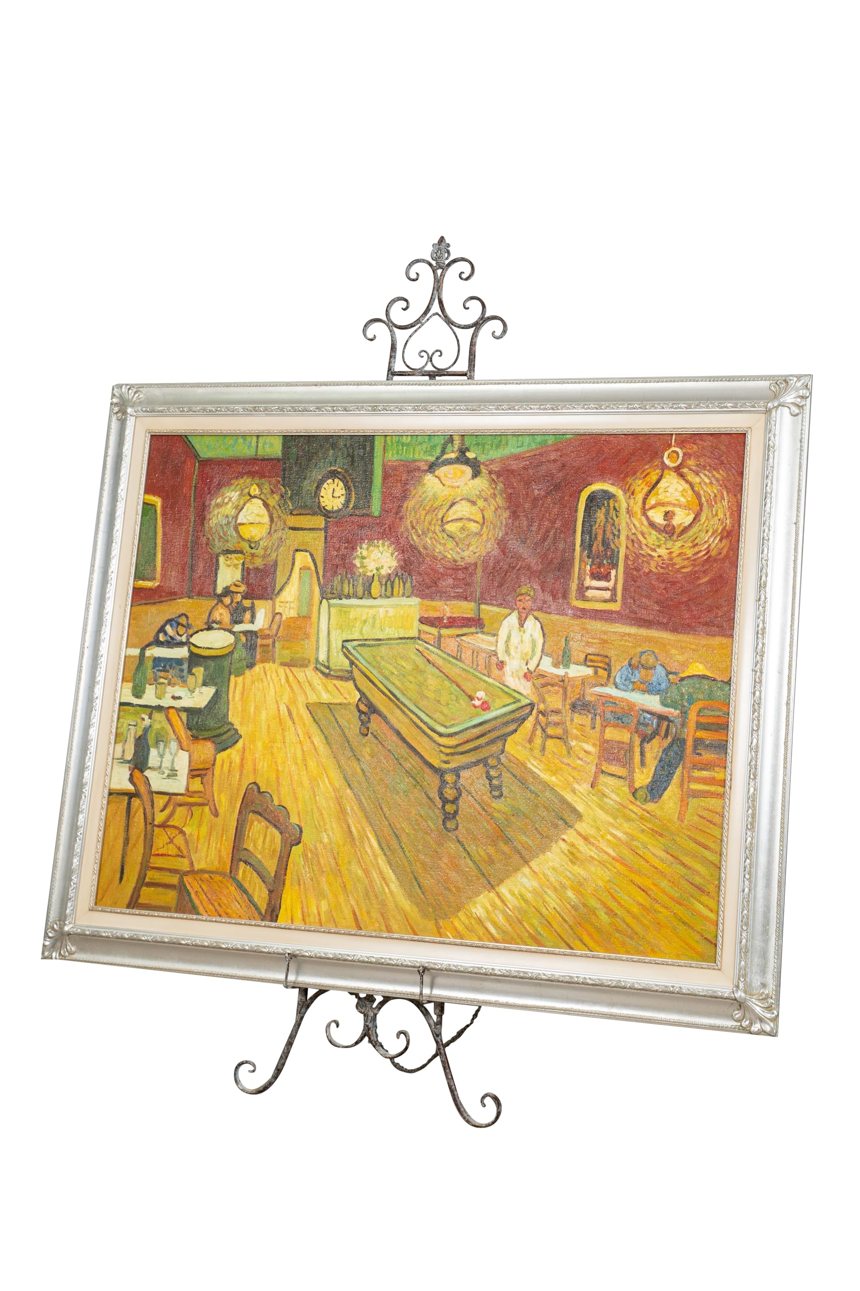 Biscottini Cavalletto Pittura Porta Quadri Da pavimento - Espositore Pubblicitario in Ferro 152x54x97 - Portamenu Ristorante - Supporto Lavagne Terra - Cavalletto pittore - Leggio Porta Menu