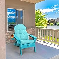 Vista 5 de FUNBERRY - Cojín para silla Adirondack, cojines gruesos y cómodos para mecedora, antideslizante, con protector contra decoloración, impermeable