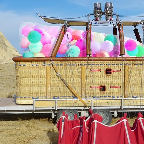 Miniatura 7 de 6 piezas de bolsas grandes para globos de 98.4 x 59 pulgadas para transporte, bolsa grande de almacenamiento de globos de plástico, bolsa