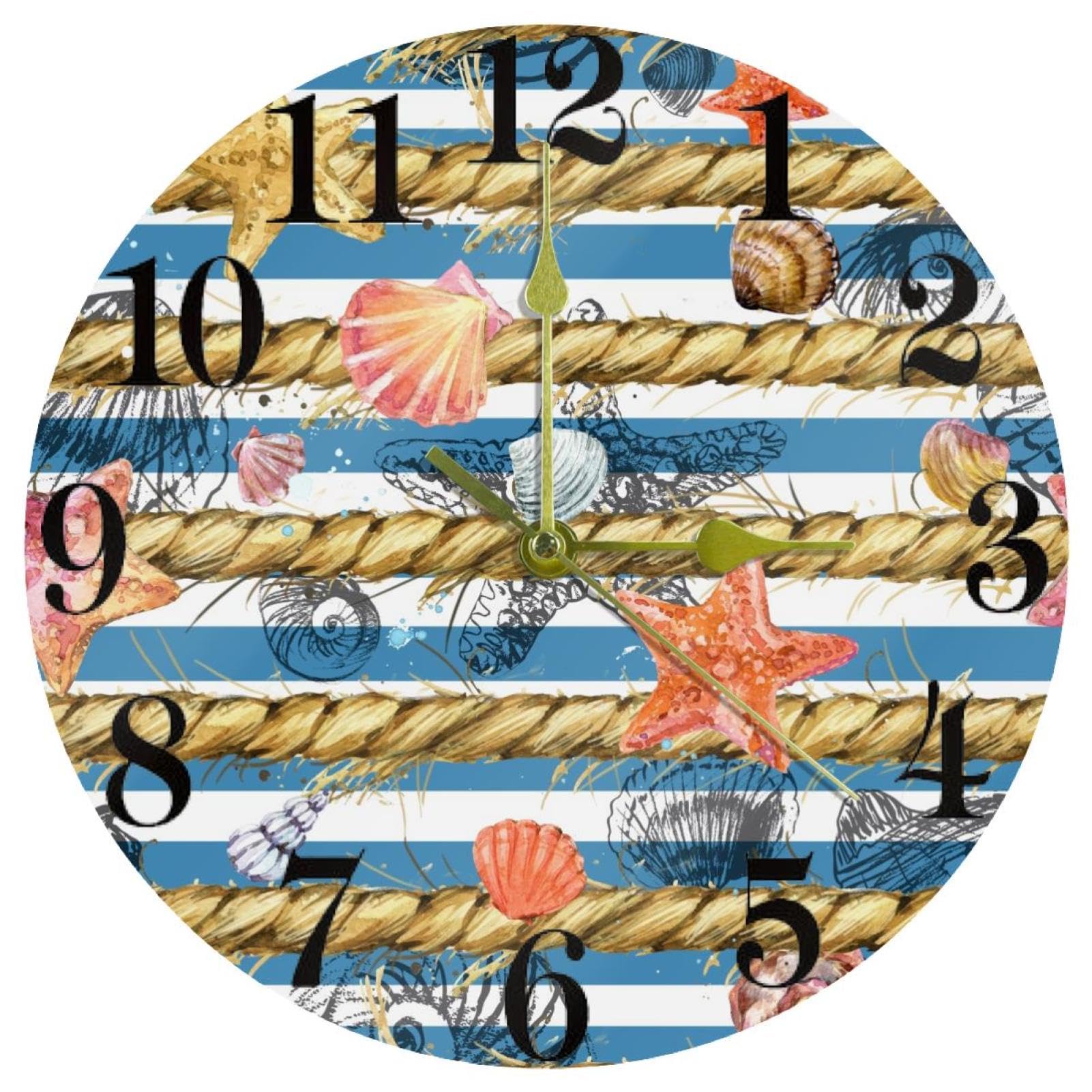 Horloge murale fonctionnement à piles silencieuse pour bureau et école