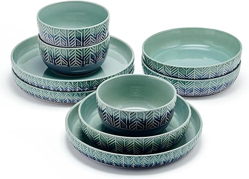 Miniatura 2 de Mikasa Osborne - Juego de vajilla de 9 piezas, servicio para 3