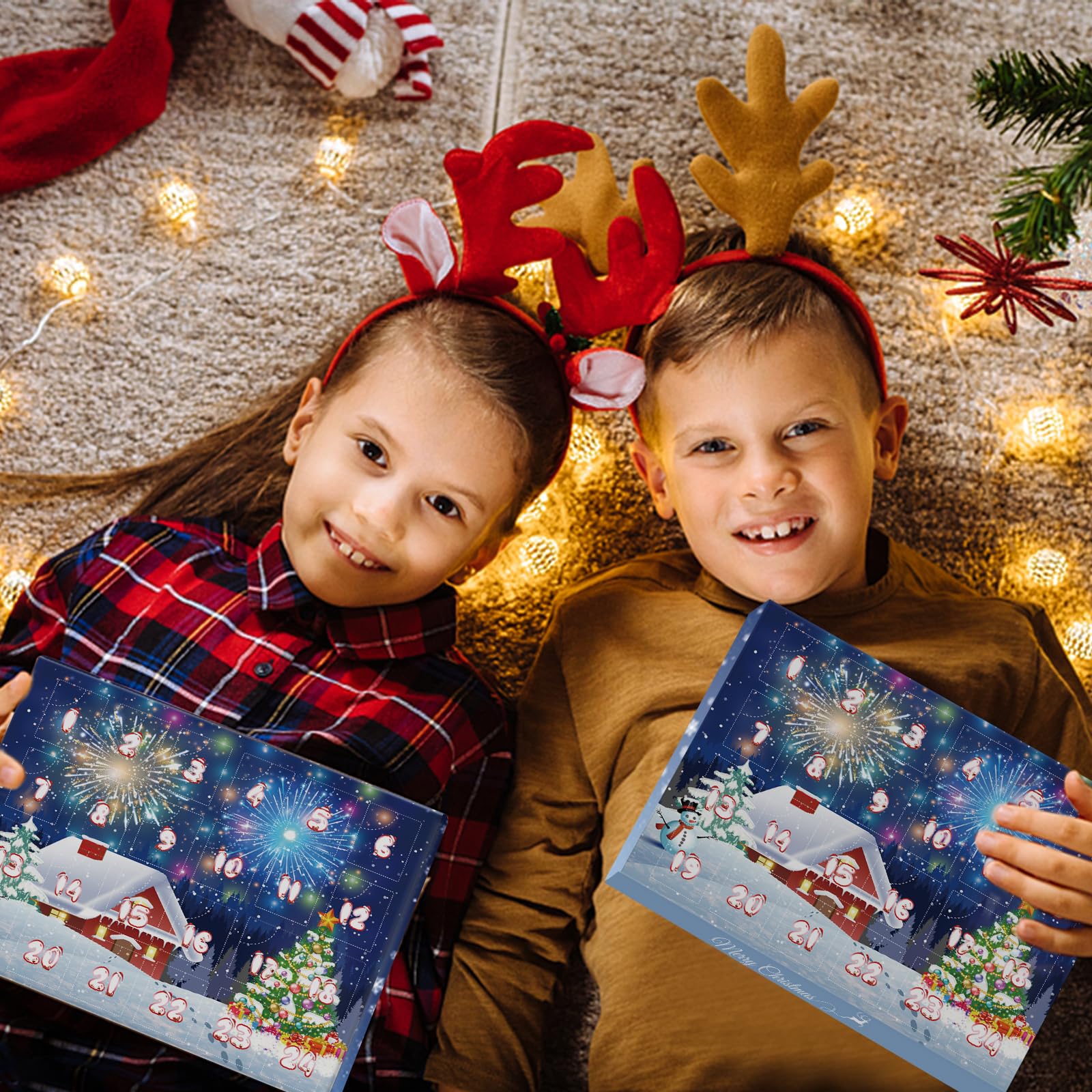 GEEKEO Calendario Adviento 2025 para Niño y Adultos Rompecabezas de Metal con 24 Sorpresas, Christmas Calendario Adviento Regalo para Niños y Niñas