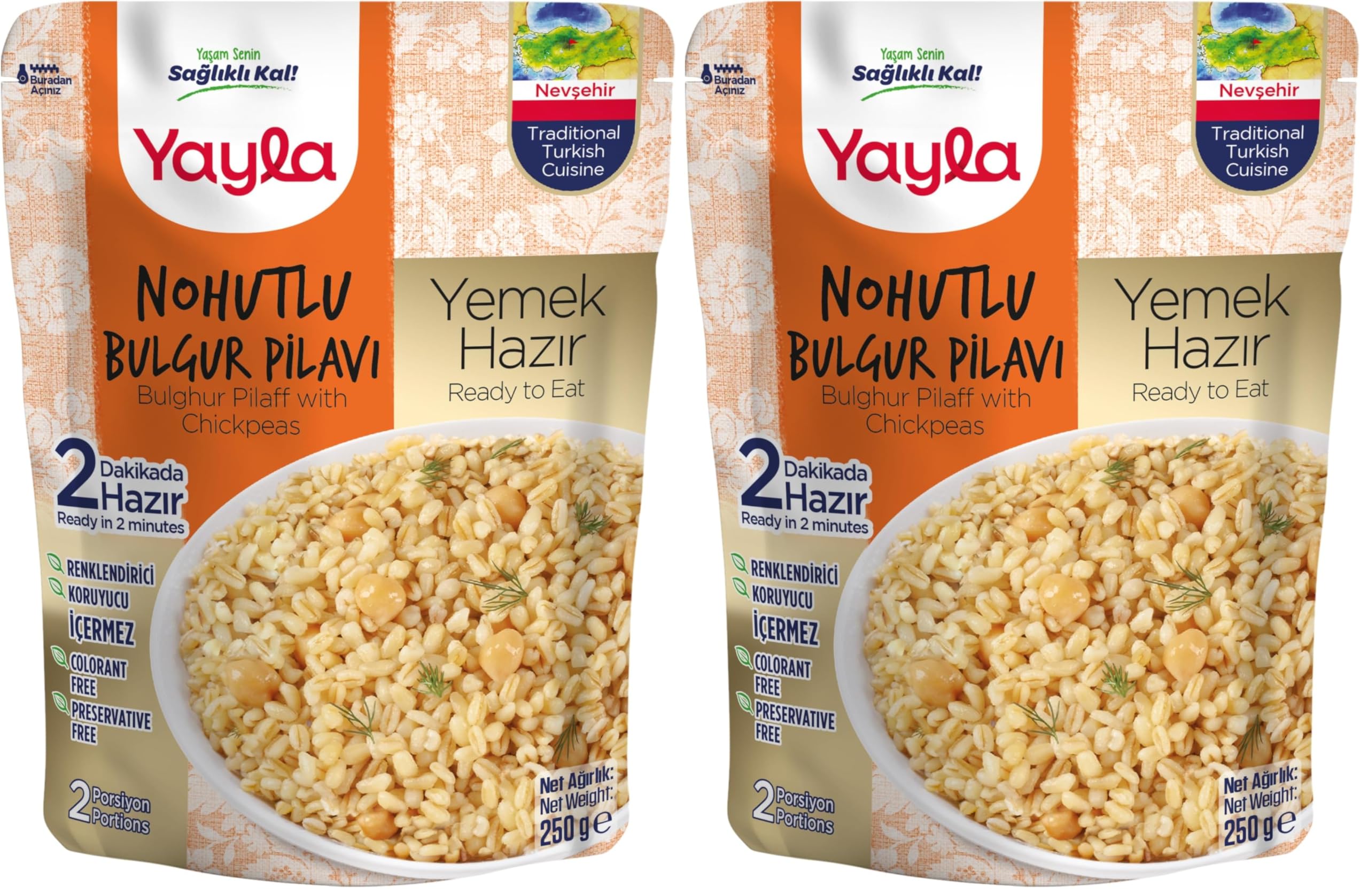 Yayla Nohutlu Bulgur Pilavı (250 Gr) 2li paket