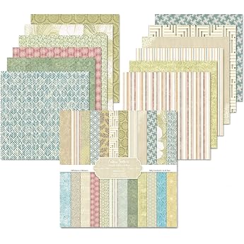 24 Sheets Scrapbook Paper Vintage Decorative Paper