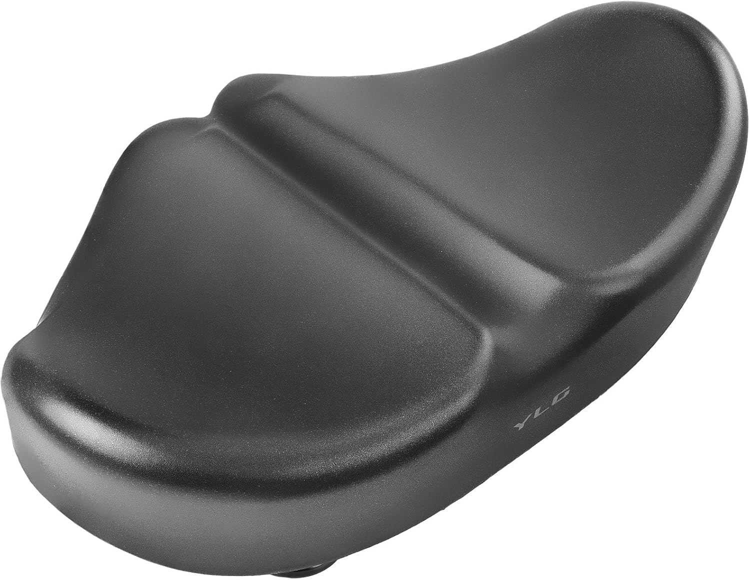 YLG Noseless Bike Seat Cushion for Men & Women - Extra Padding & Wide Saddle Suitable for Peloton, City, Electric, Stationary Bikes - IPX7 Waterproof Wide Bike Seat with Cushion