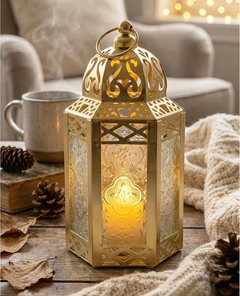 Amazon.com: VELA Lanterns Moroccan Candle Lanterns Decorative Set