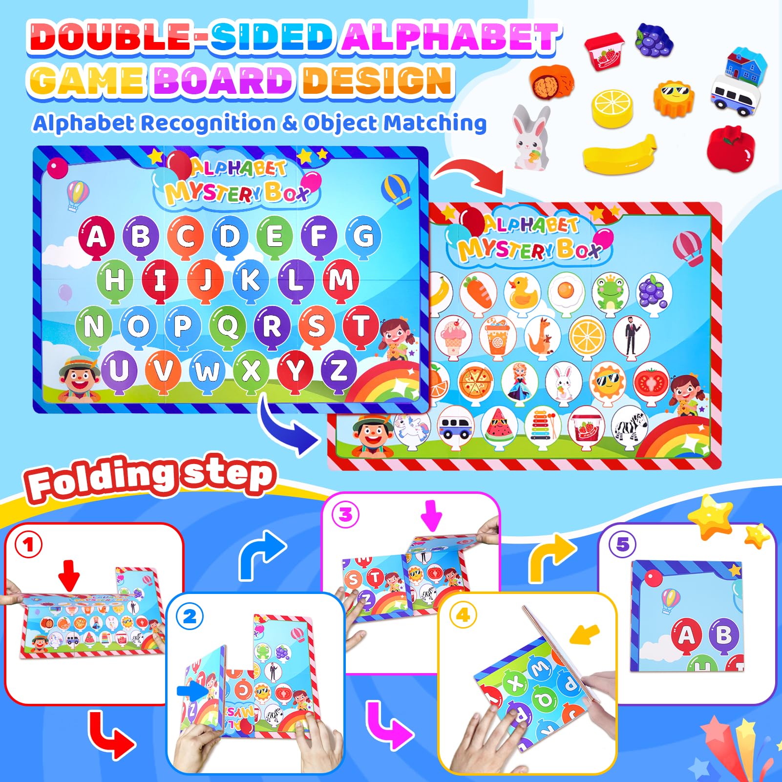 Amazon.com: KMTJT Montessori Alphabet Mystery Box Toys for