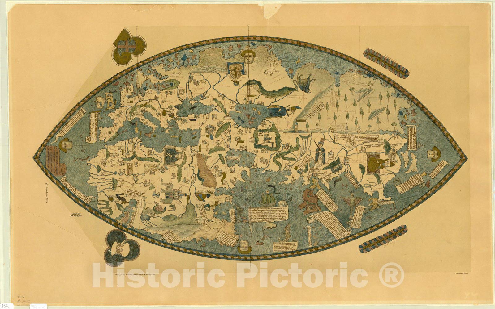 Amazon.com: Historic Pictoric Map : World map 1912, Genoese World