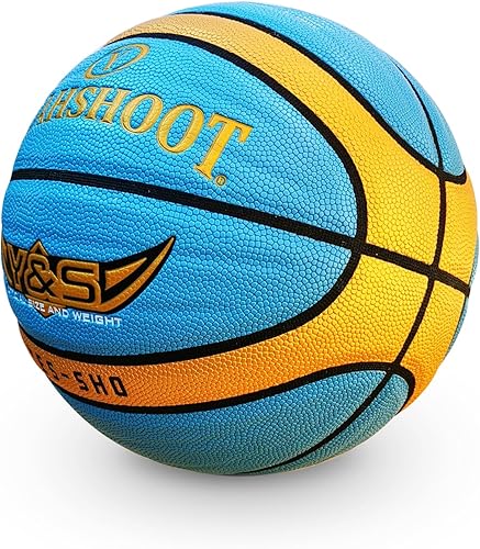 Miniatura 2 de Balones de baloncesto al aire libre Tamaño 7 (29.5 pulgadas) Baloncesto de cuero con bomba para juegos de baloncesto juveniles