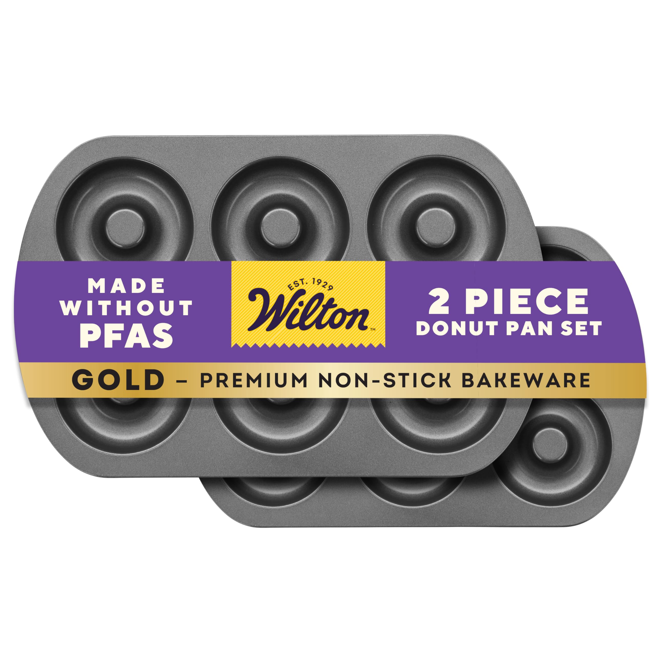 Wilton Nonstick 6-Cavity Donut Pan (Standard 2-Pk.)