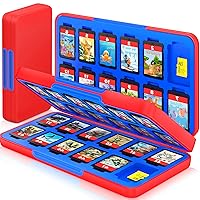 Vista 1 de CYKOARMOR Funda para tarjetas de juego para Nitendo Switch/Switch 2 (2025) – Estuche rígido portátil con 48 ranuras de juego y 24 ranuras