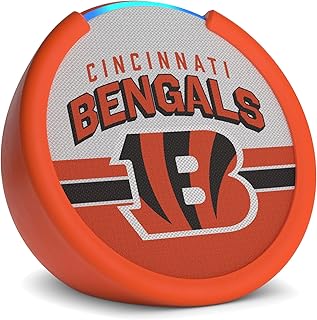 Amazon Echo Pop (newest model) | Officially Licensed NFL Limited-Edition | Cincinnati Bengals ('25-26 Season Design)