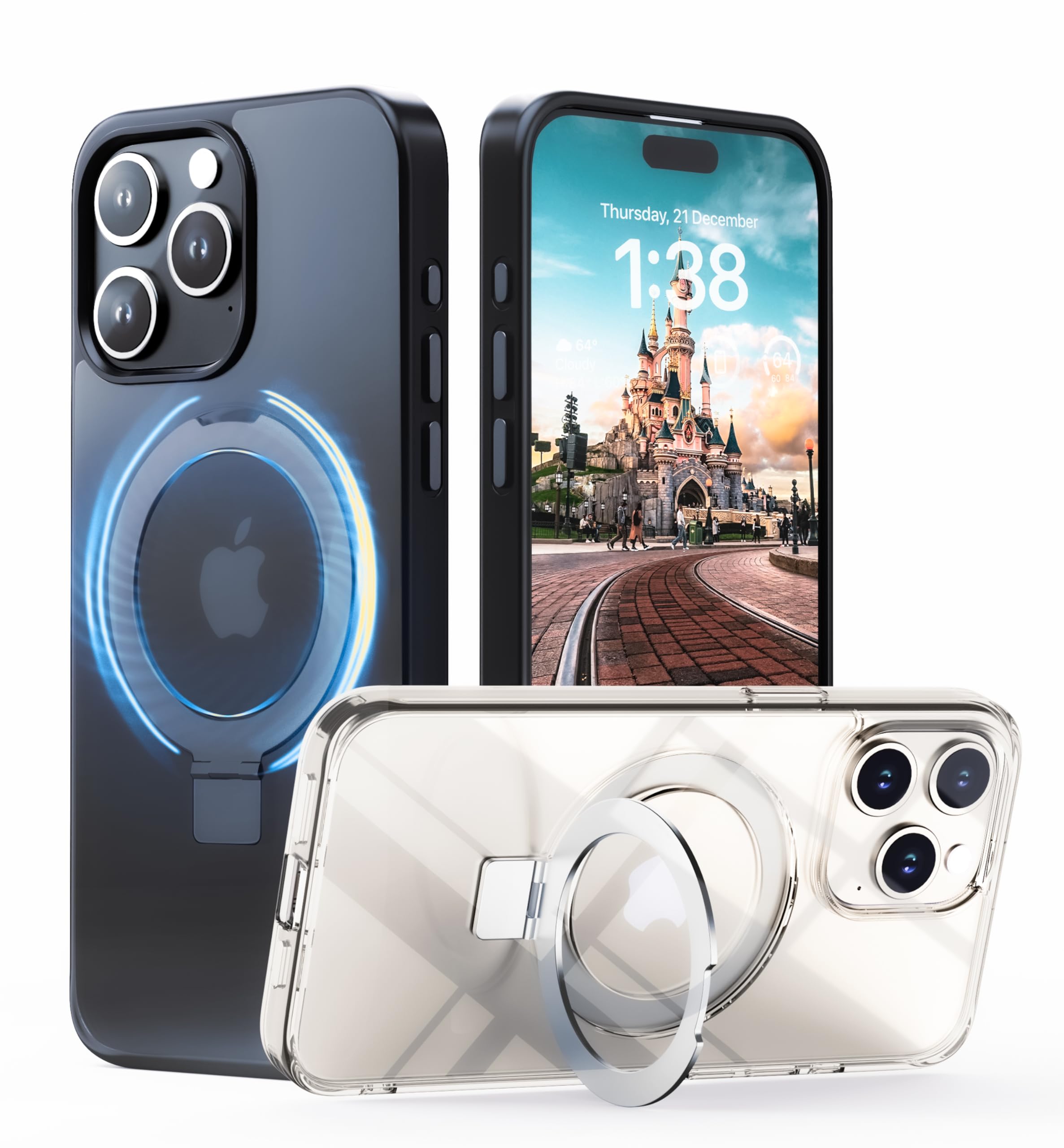 fusegear Transparent P-Stand iPhone 15 Pro Max Case Cover, Compatible with Magsafe | Military Grade Protection, 6.7inch Screen, Built in Kickstand | Slim Back Soft Edge-Transparent (B0CN6NV5FD) Amazon Price History, Amazon Price Tracker