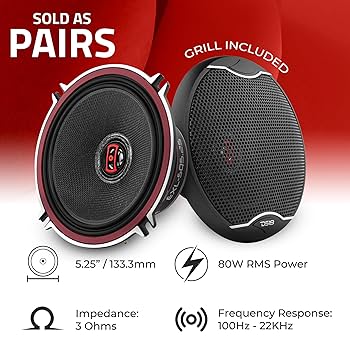 Amazon.com: DS18 EXL-SQ5.25 - Car Speaker 5.25 inch High