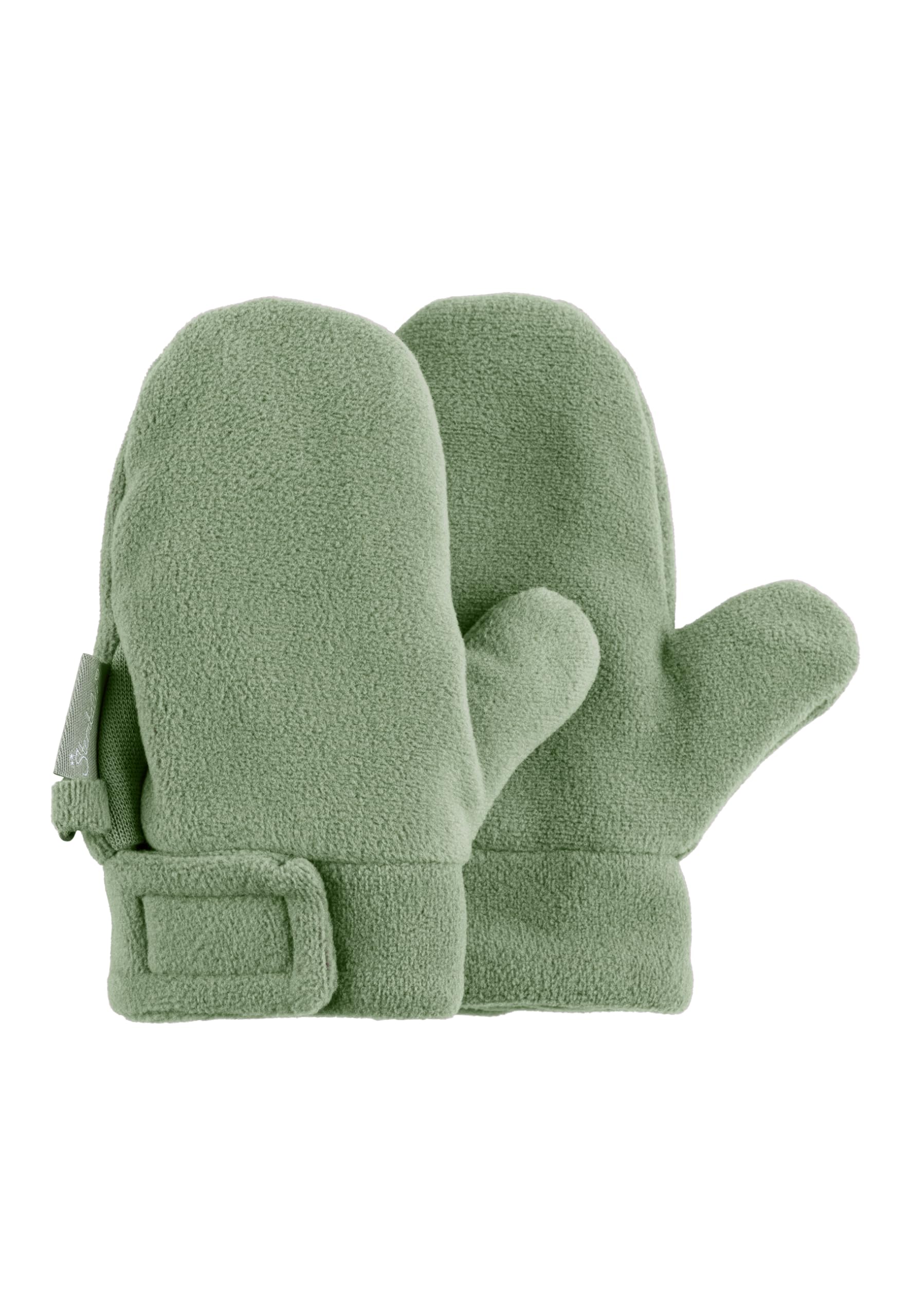 Sterntaler Boys Stone Green Mittens With Thumbs Made Of Microfleece