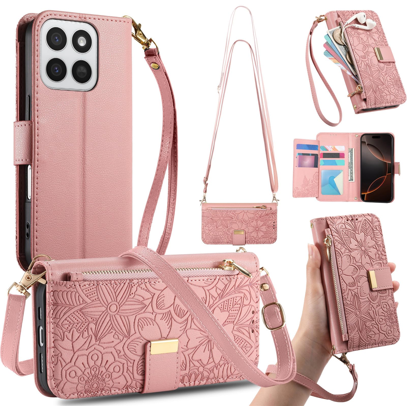 IMIRST Cover per Honor 400 5G, Libro Custodia Portafoglio Premium Pelle