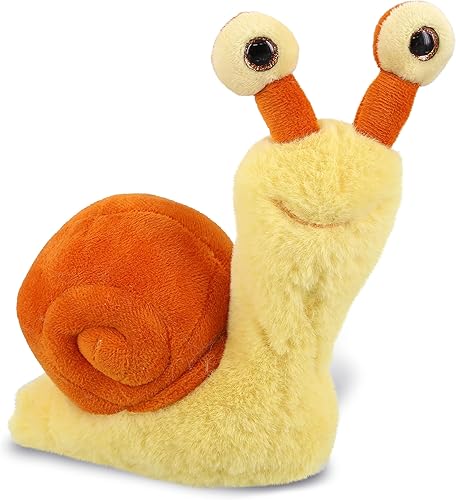 DolliBu Animal de peluche de caracol  Caracol naranja suave abrazable adorable juguete de peluche de caracol lindo regalo de vida salvaje para niños