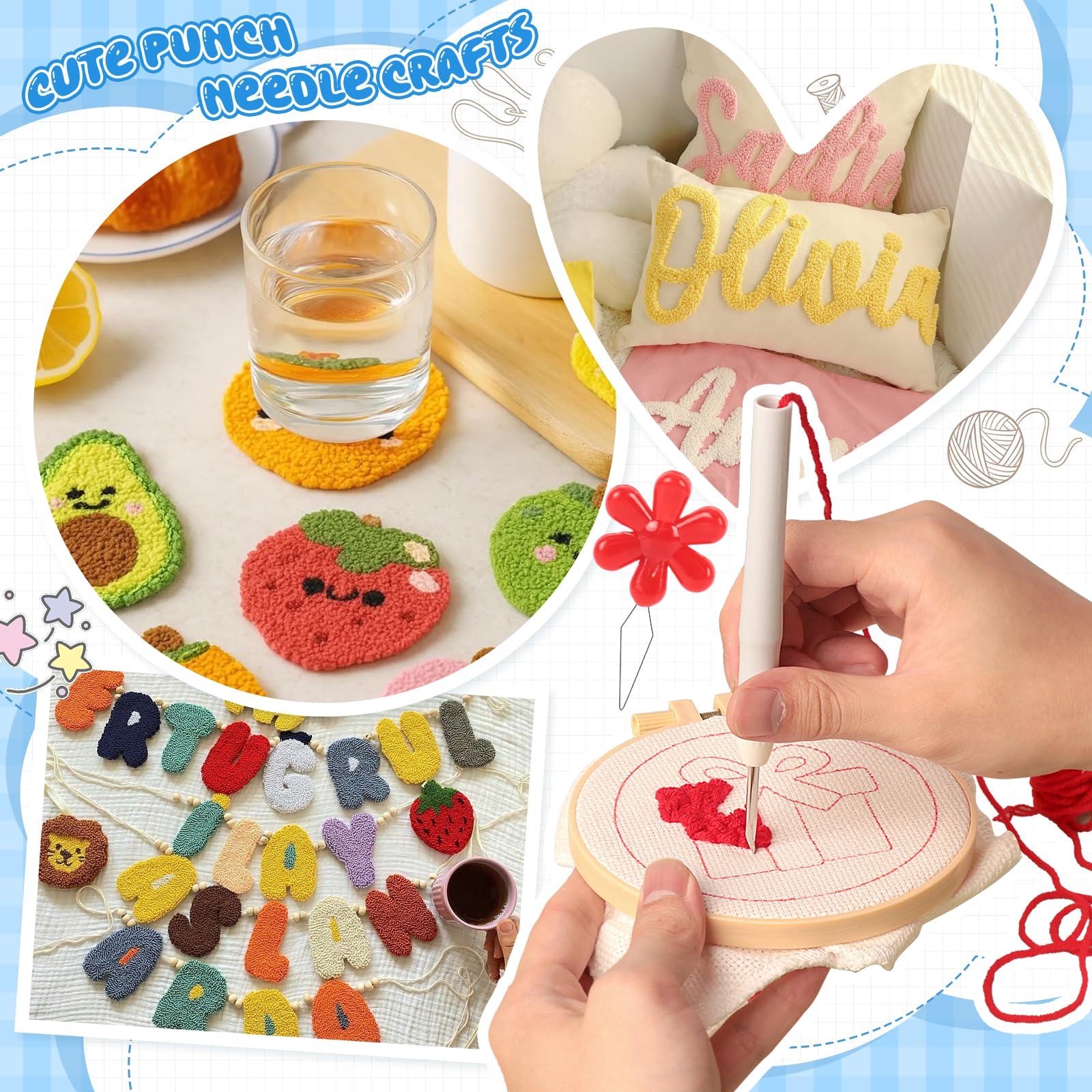 Punch Needle Kit - Beginner Friendly Rug Hooking -6