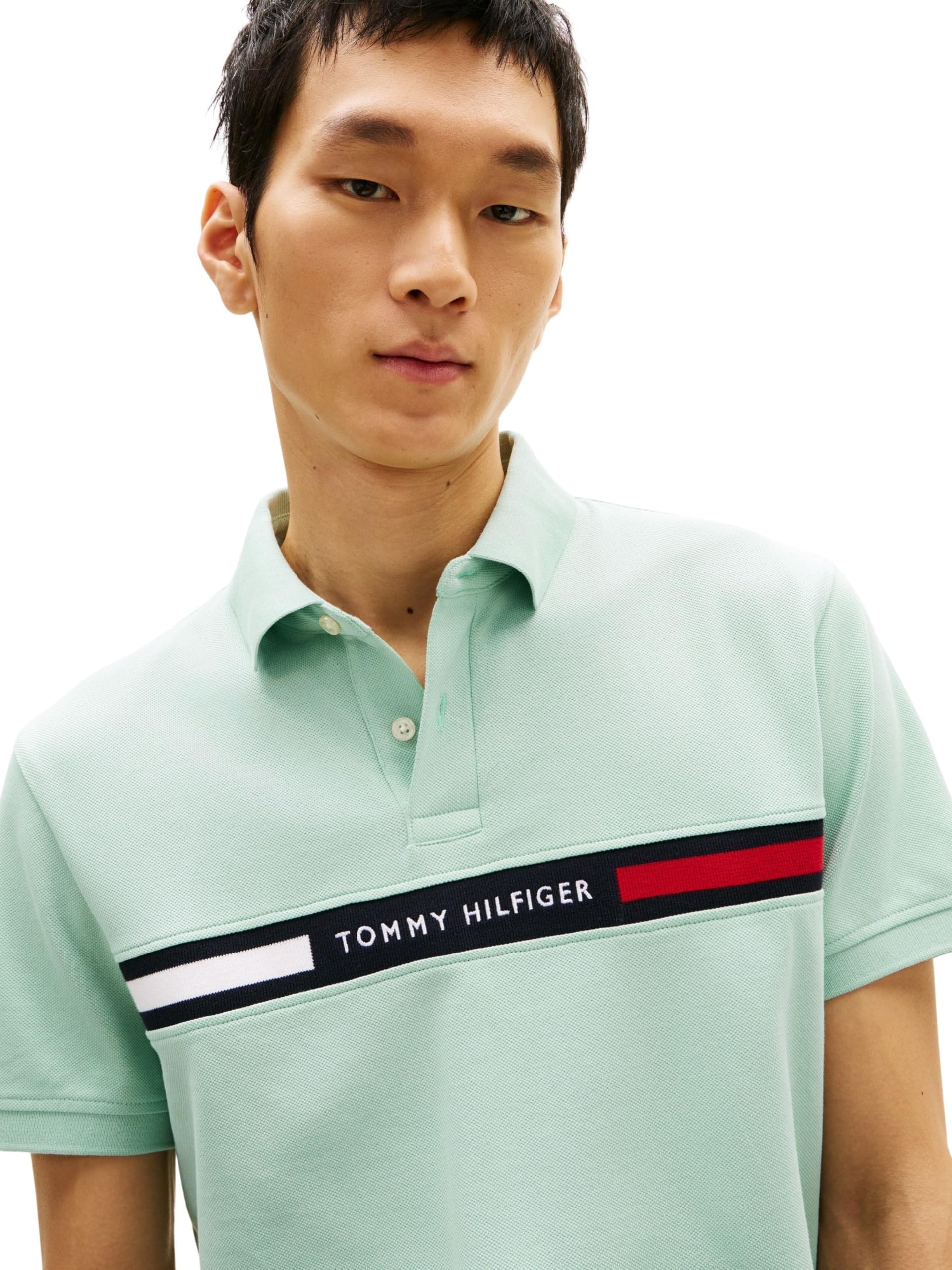 Tommy Hilfiger Herren Poloshirt Kurzarm Chest Insert Regular Fit